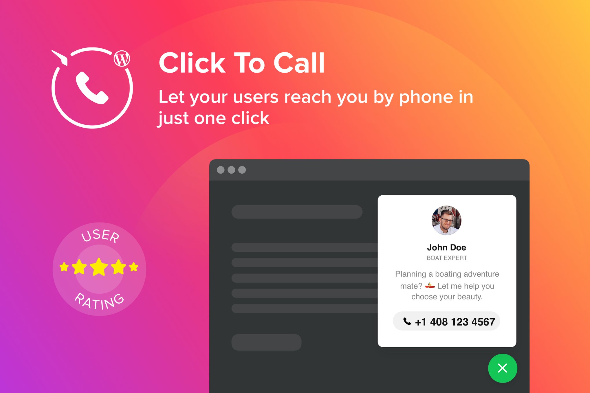 Wordpress Click To Call Button Plugin