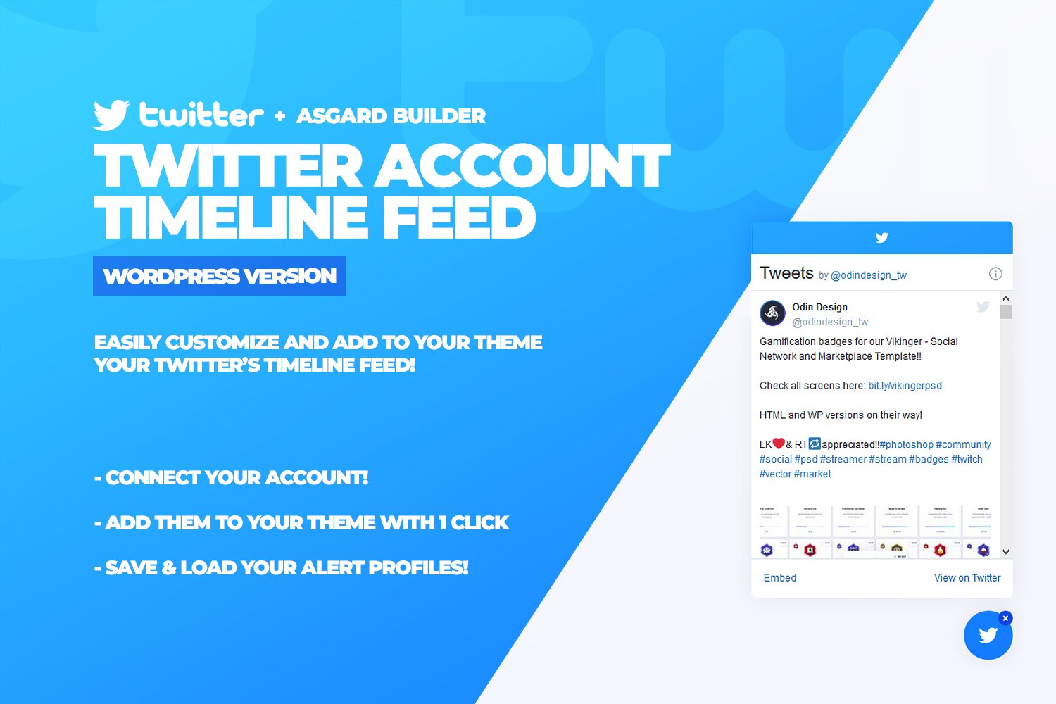 Twitter Timeline Feed Wordpress Plugin