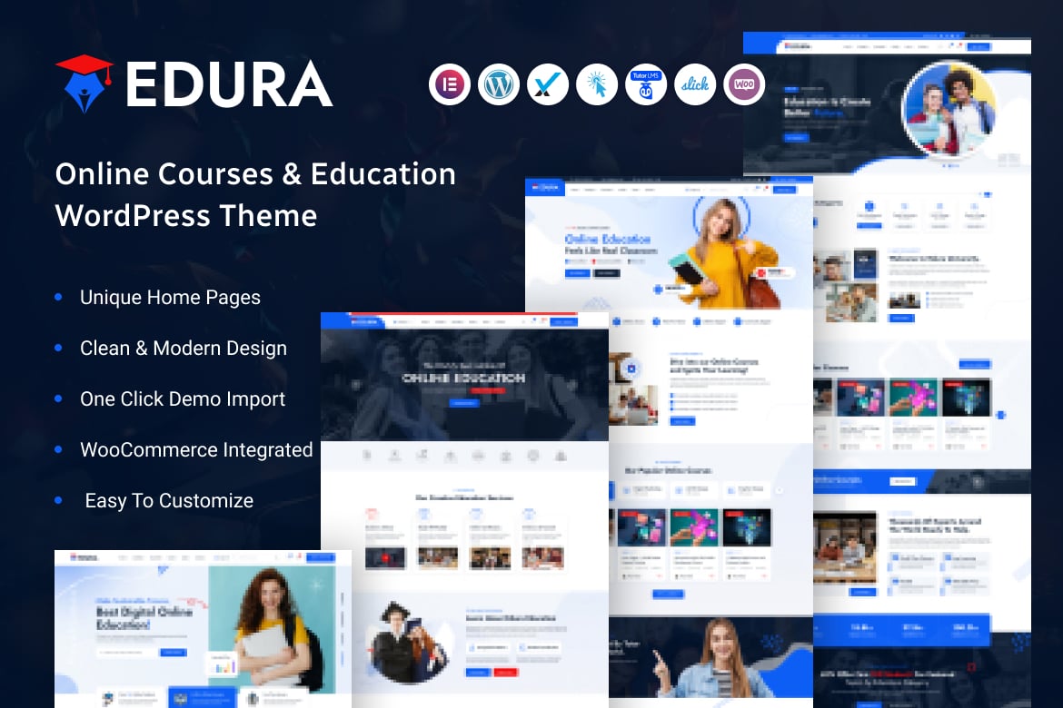 Edura – Online Courses & Education Wordpress Theme