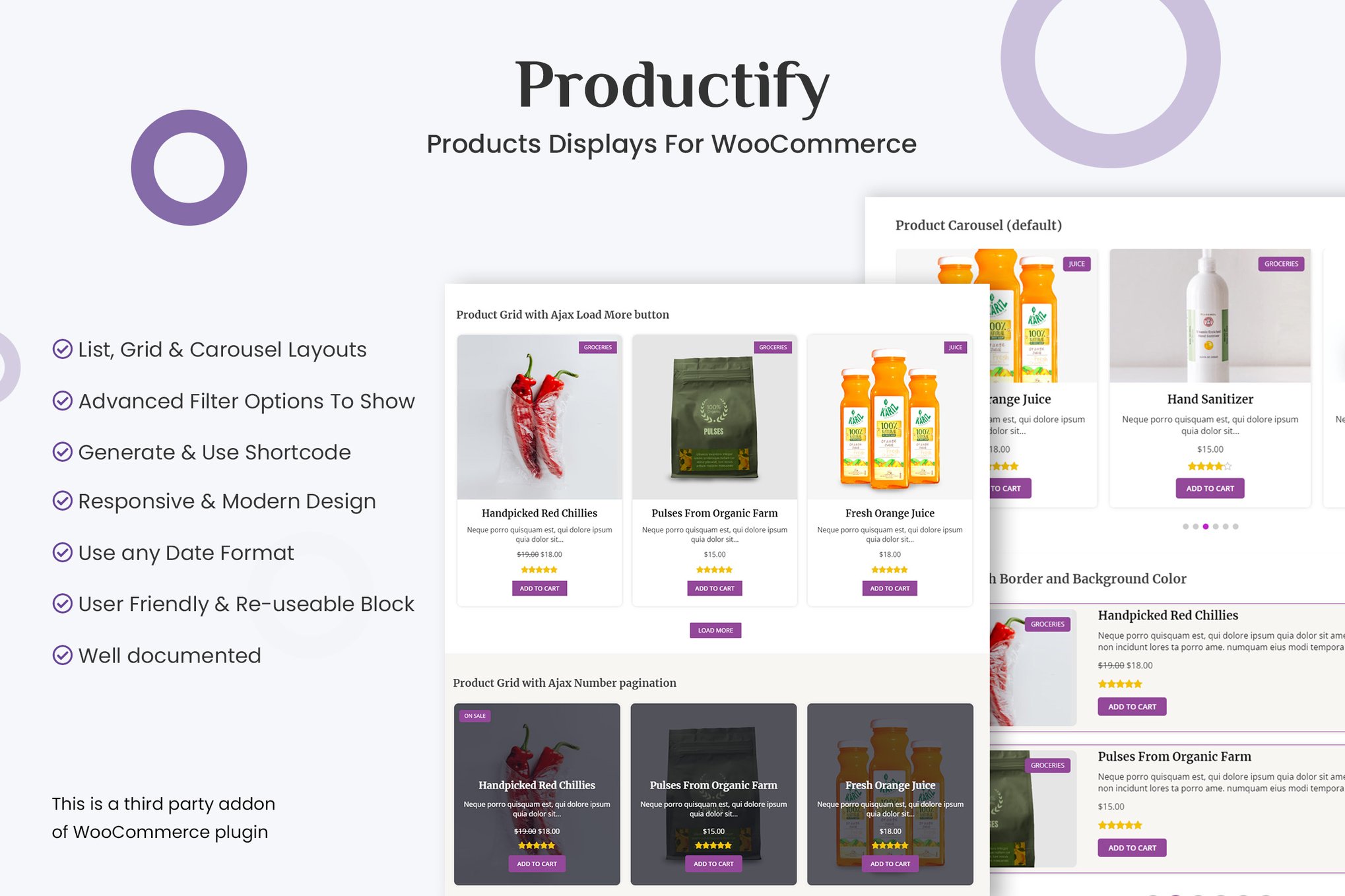 Products Displays For Woocommerce – Productify
