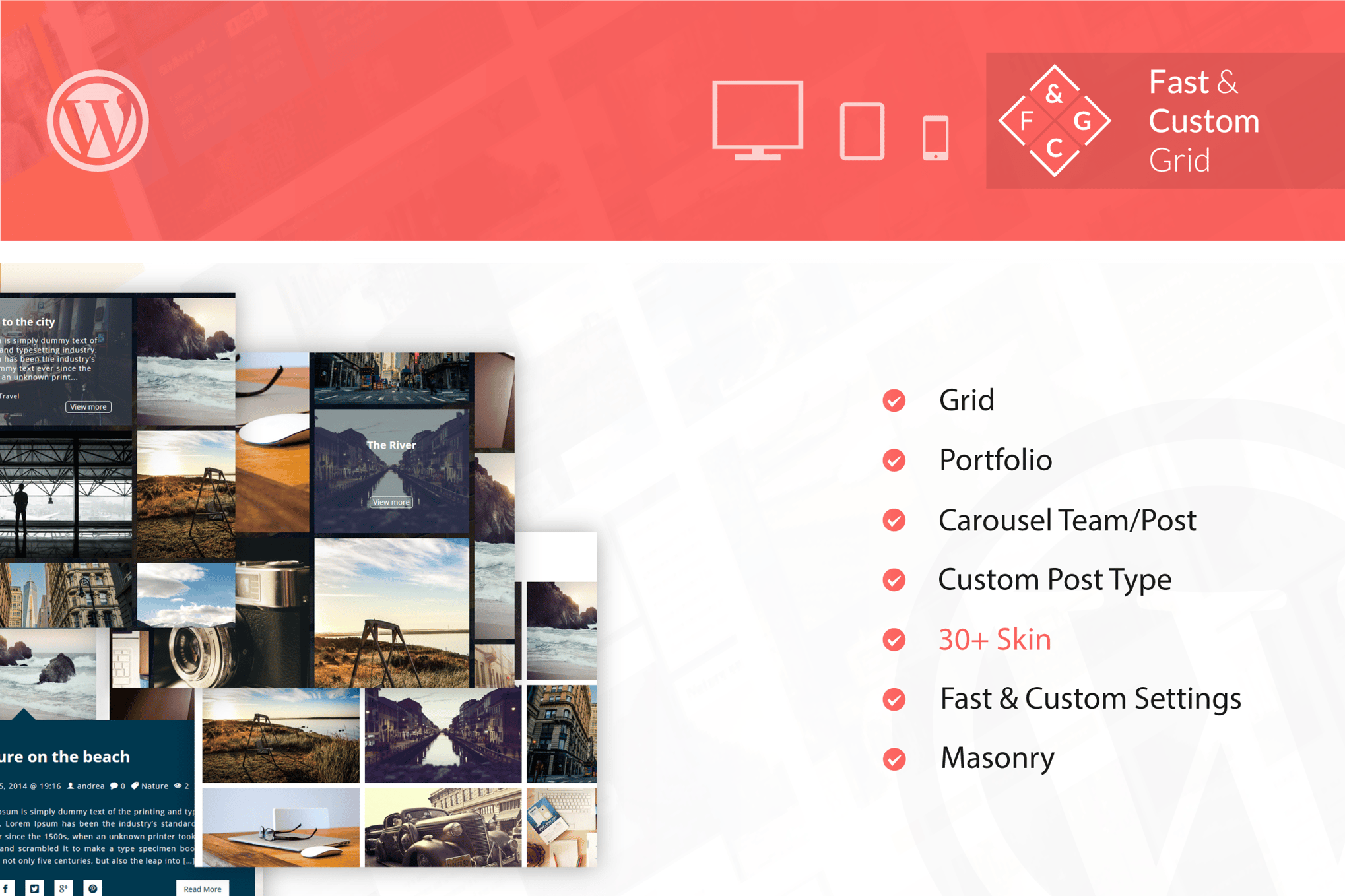 Fast & Custom Grid – Wordpress Plugin