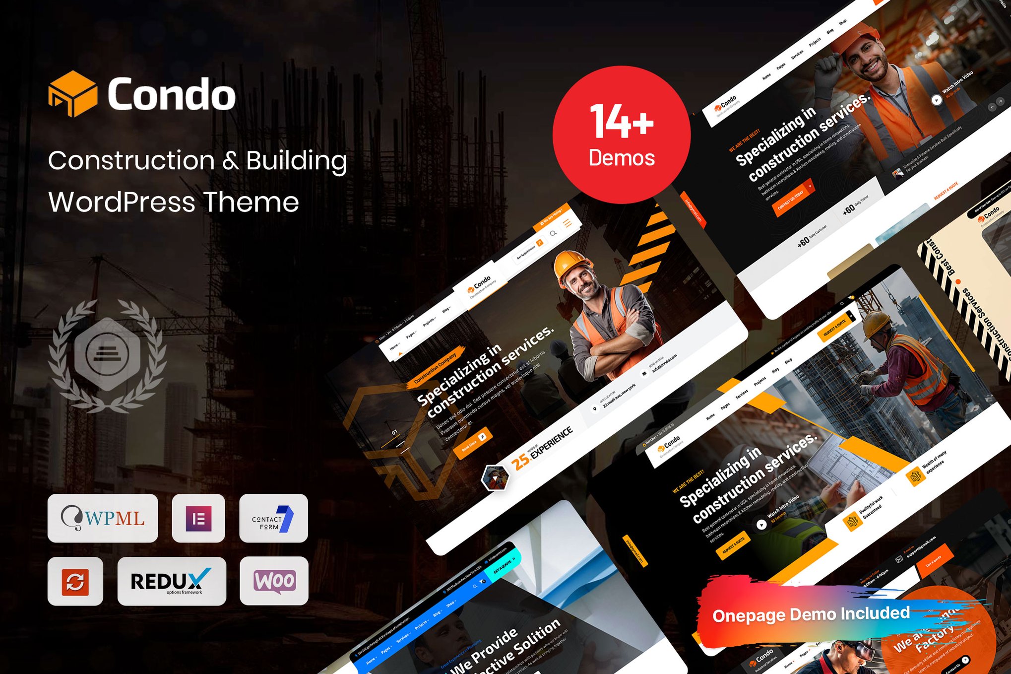 Condo – Construction & Building Wordpress Theme