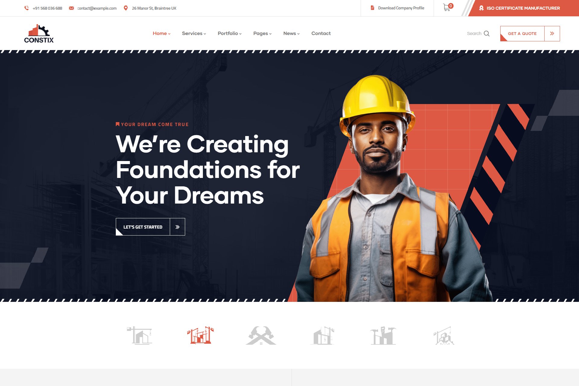 Constix – Construction Industrial Wordpress Theme