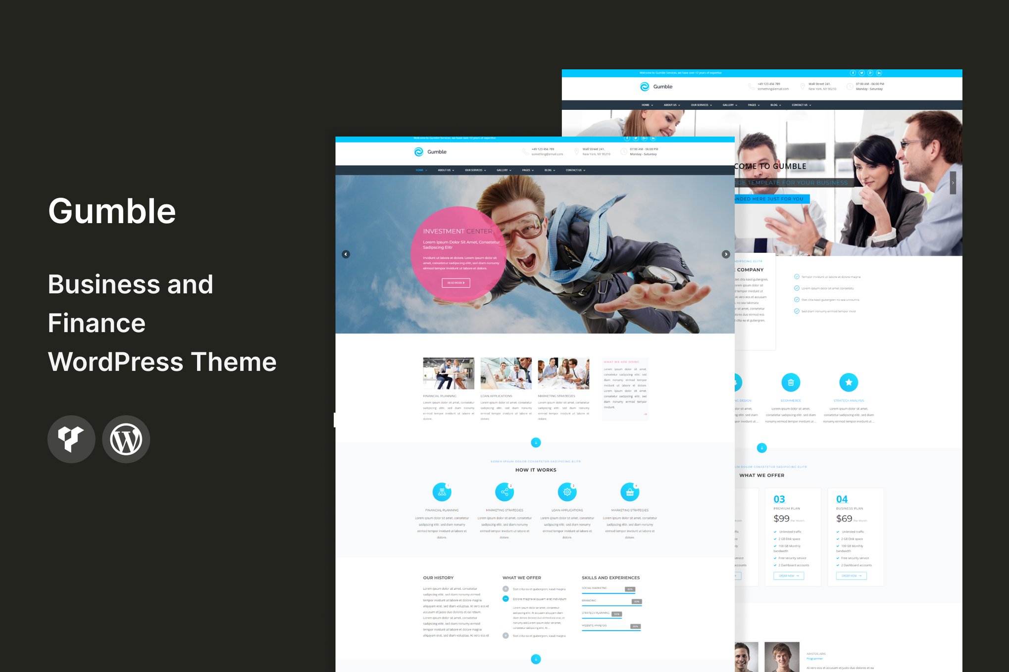 Gumble – Business And Finance Wordpress Theme