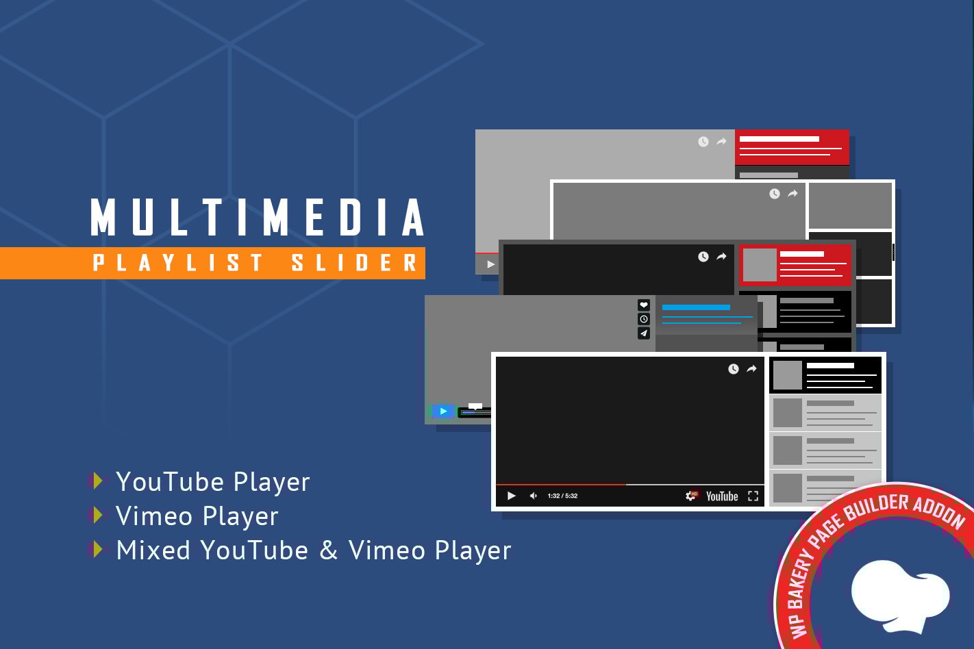 Wpbakery Addon – Multimedia Playlist Slider