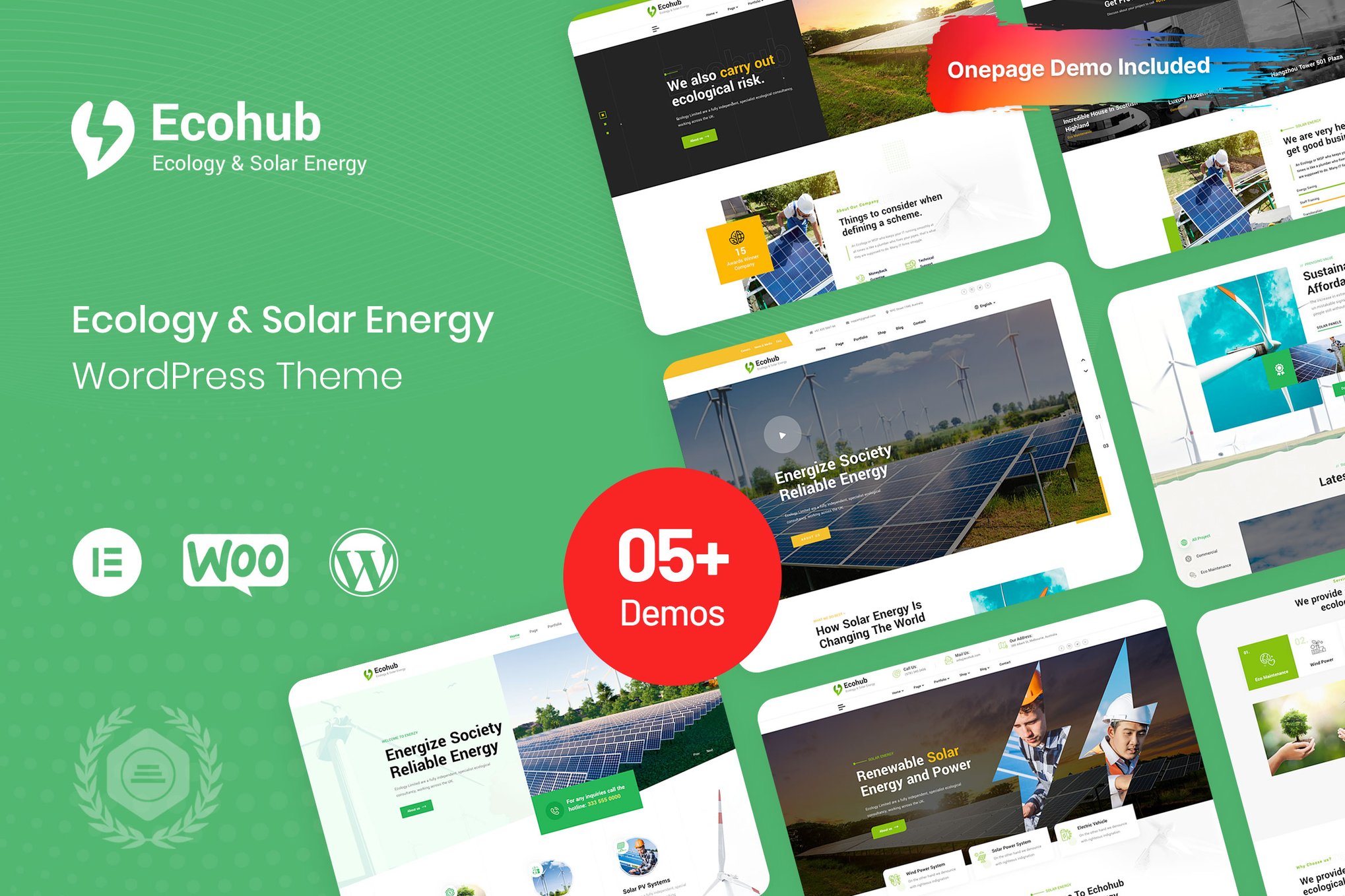 Ecohub – Ecology Solar Wordpress Theme