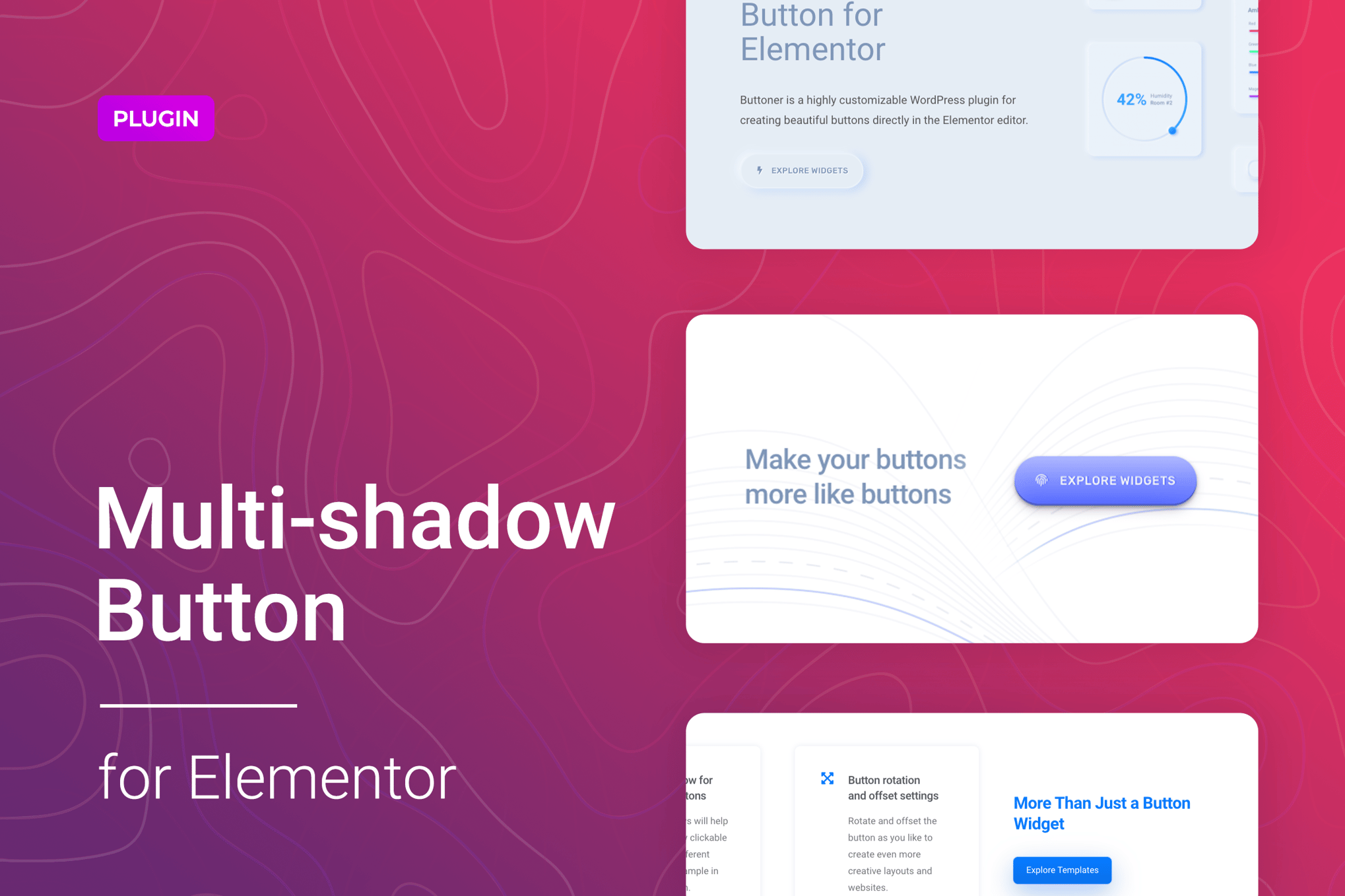 Multi-Shadow Button For Wordpress