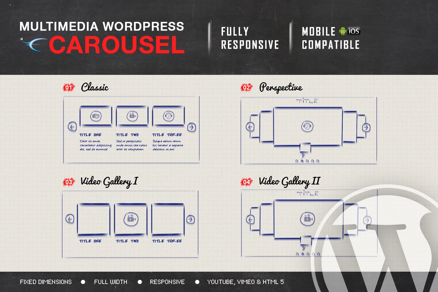 Multimedia Responsive Carousel – Wordpress Plugin