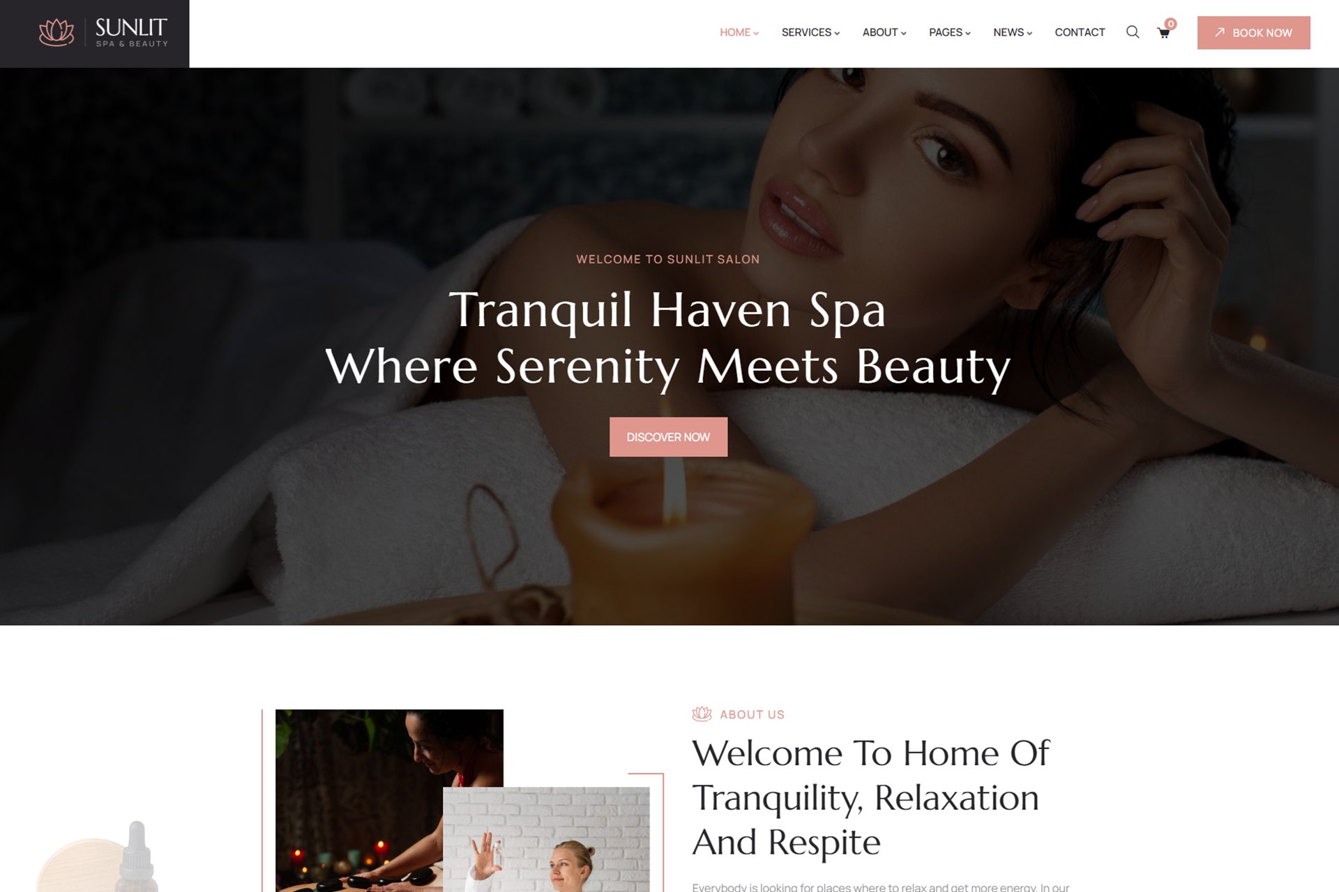Sunlit – Spa & Beauty Wordpress Theme