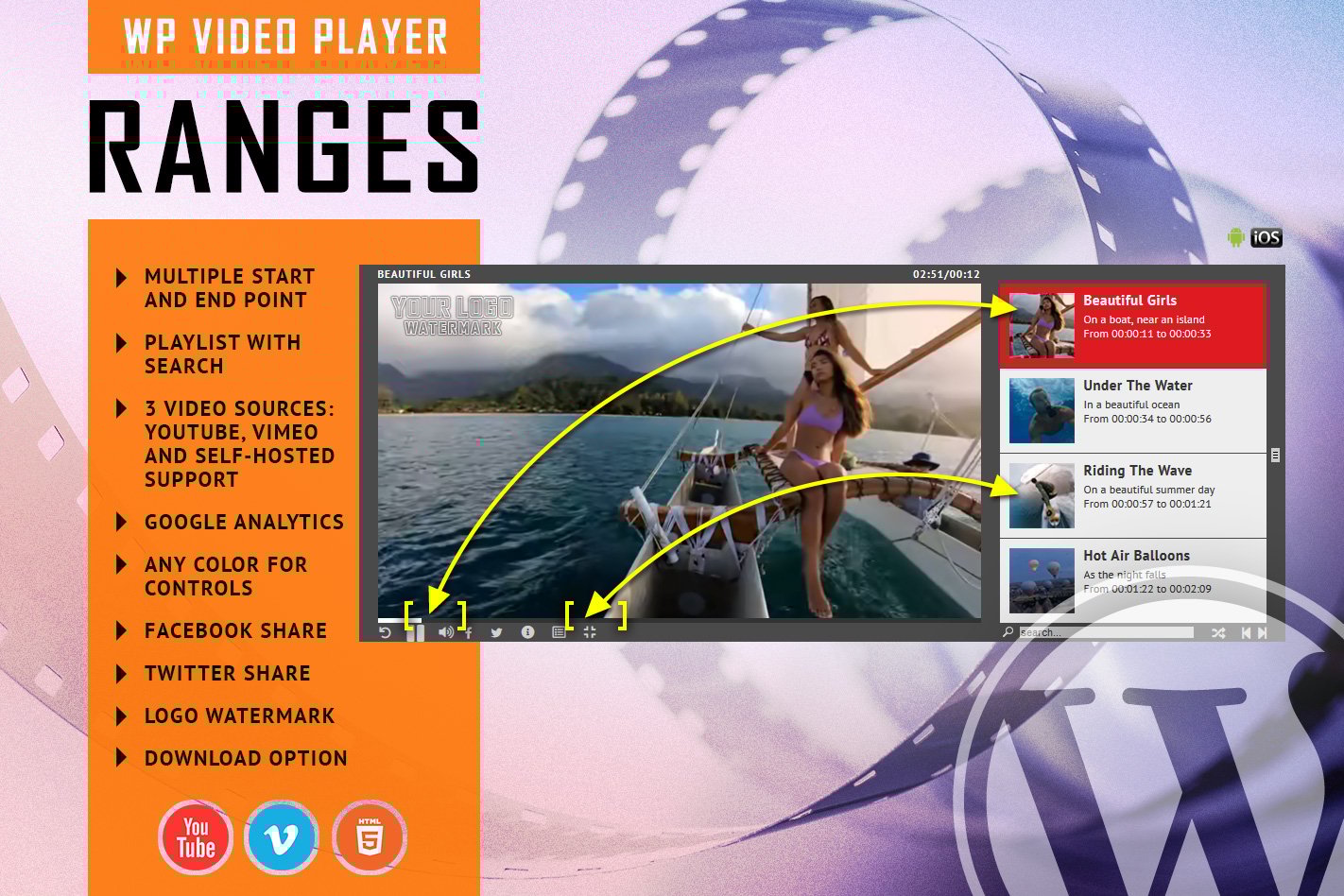 Ranges – Video Player With Multiple Intervals