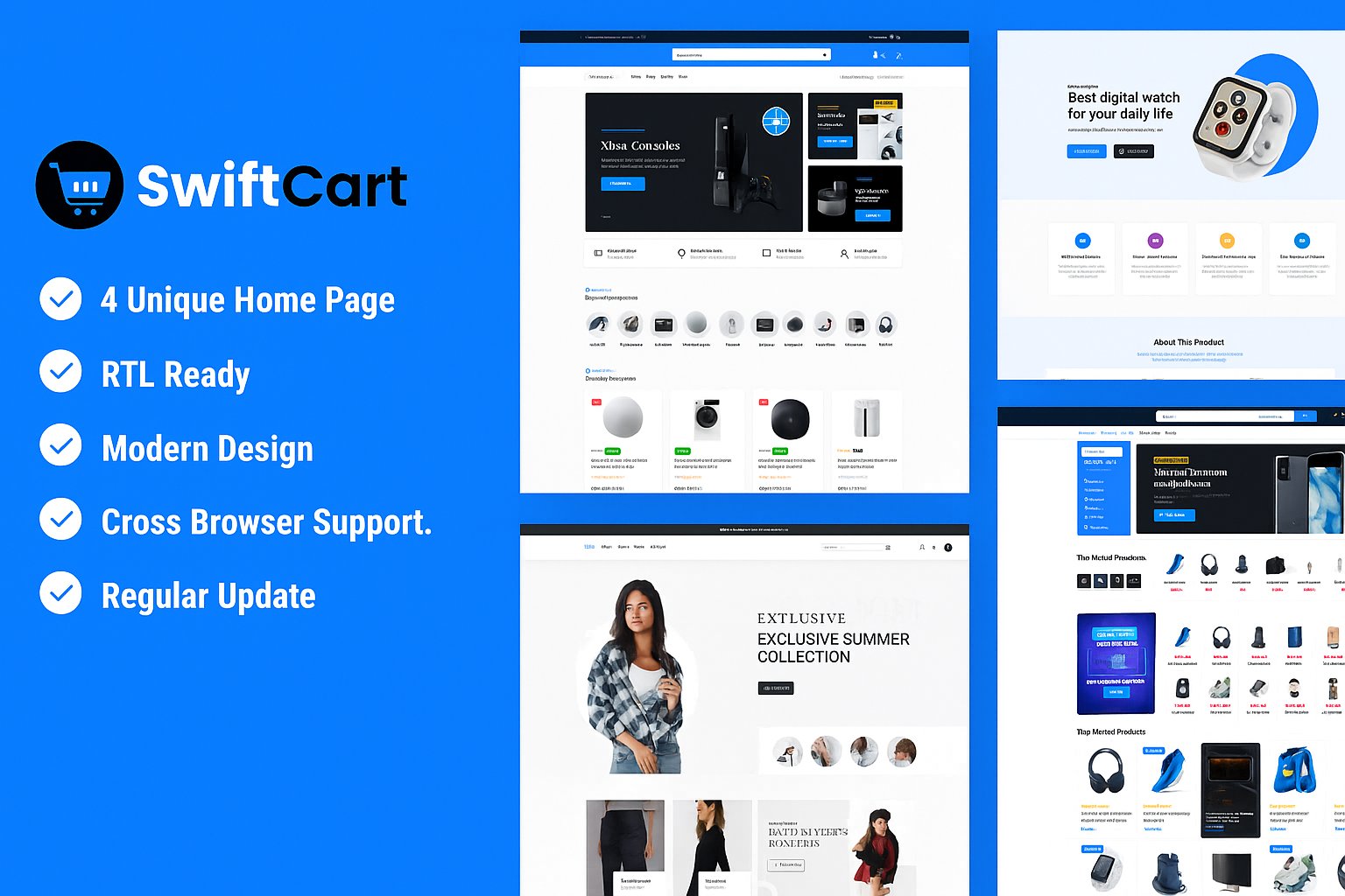 Swiftcart – Multipurpose Woocommerce Wordpress The