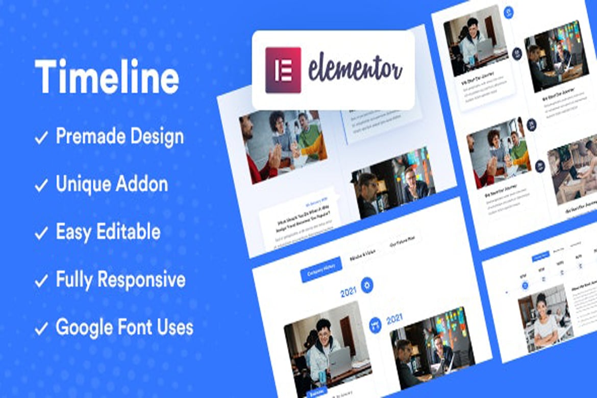 Elementor Timeline Addon – Timeline Wordpress