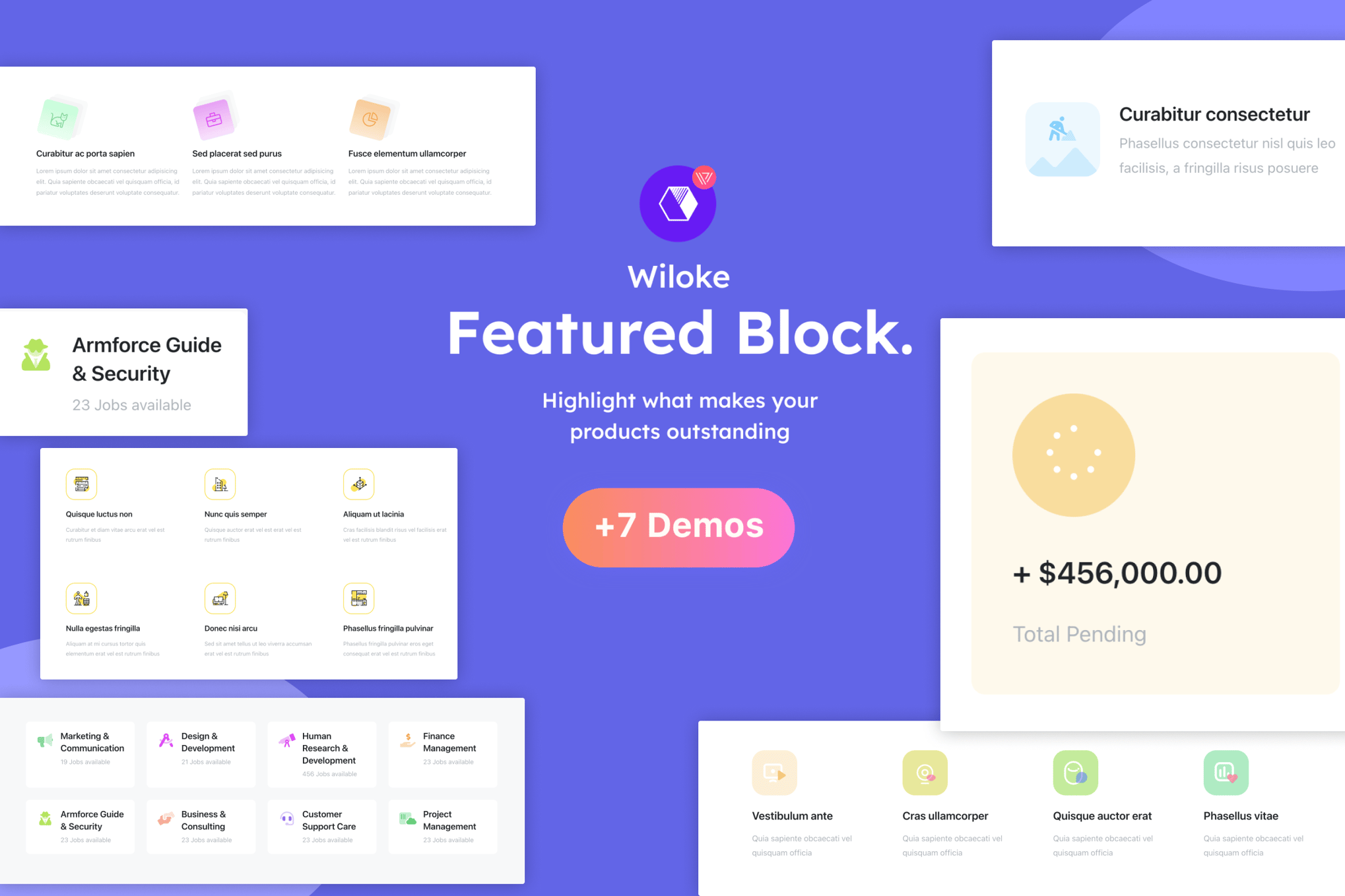 Wiloke Featured Block | Elementor Addon