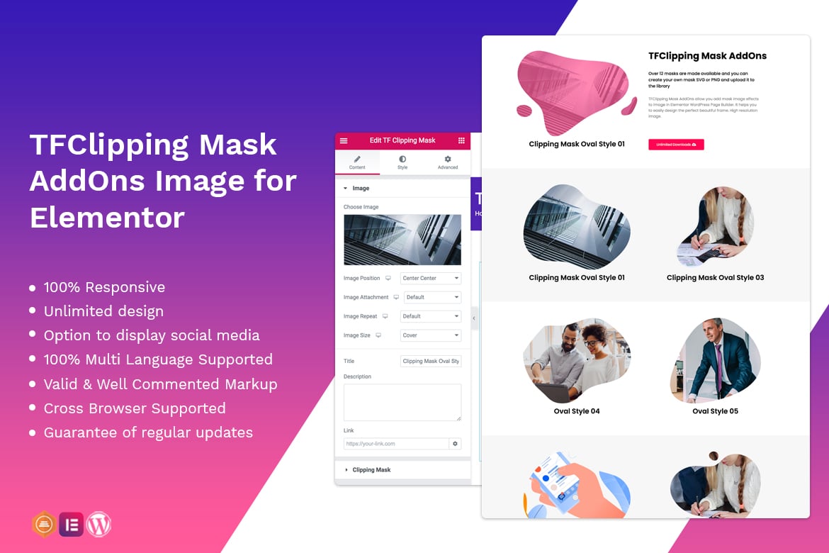 Clipping Mask Addon – Widget For Elementor