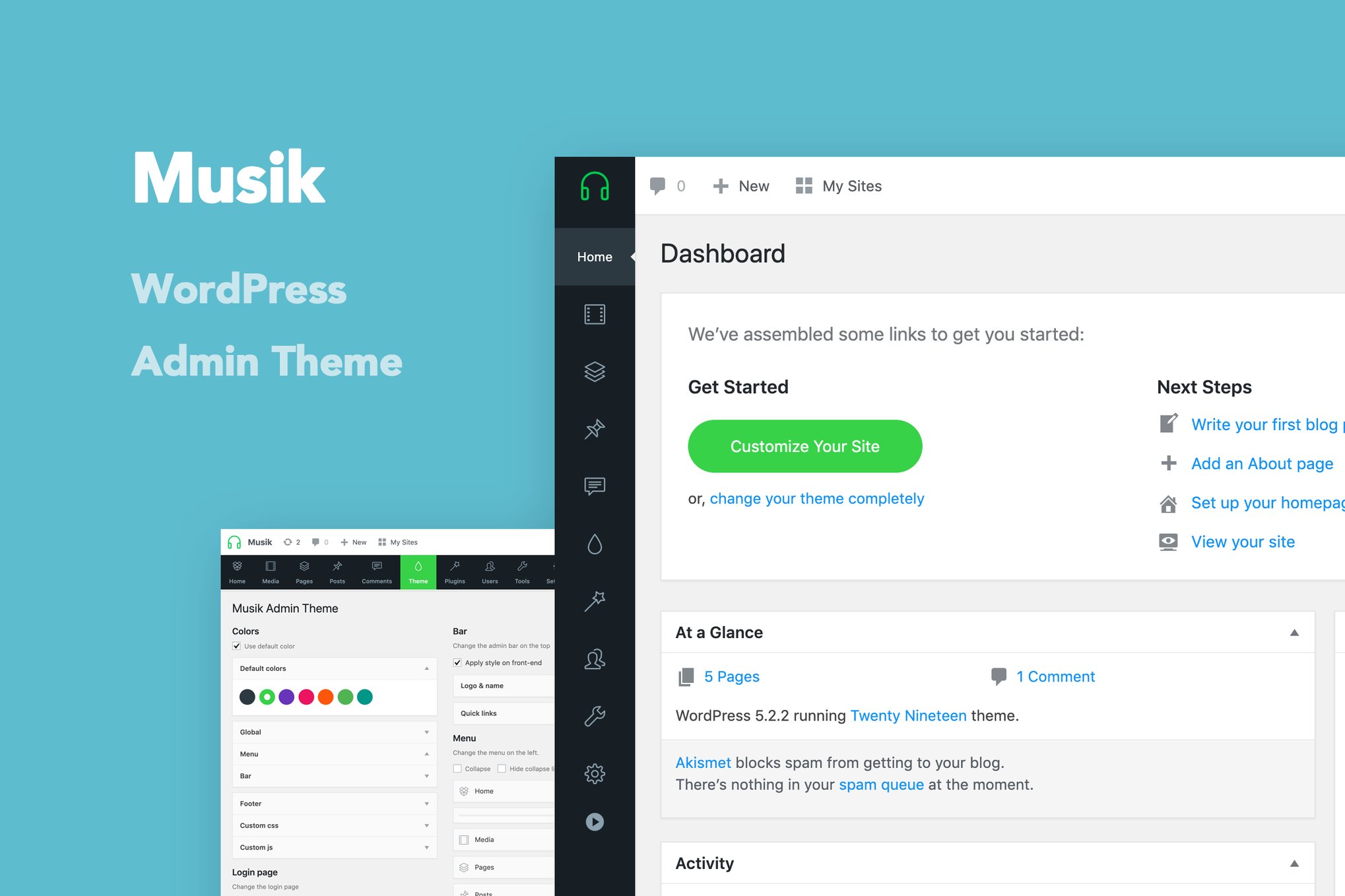 Musik – Wordpress Admin Theme