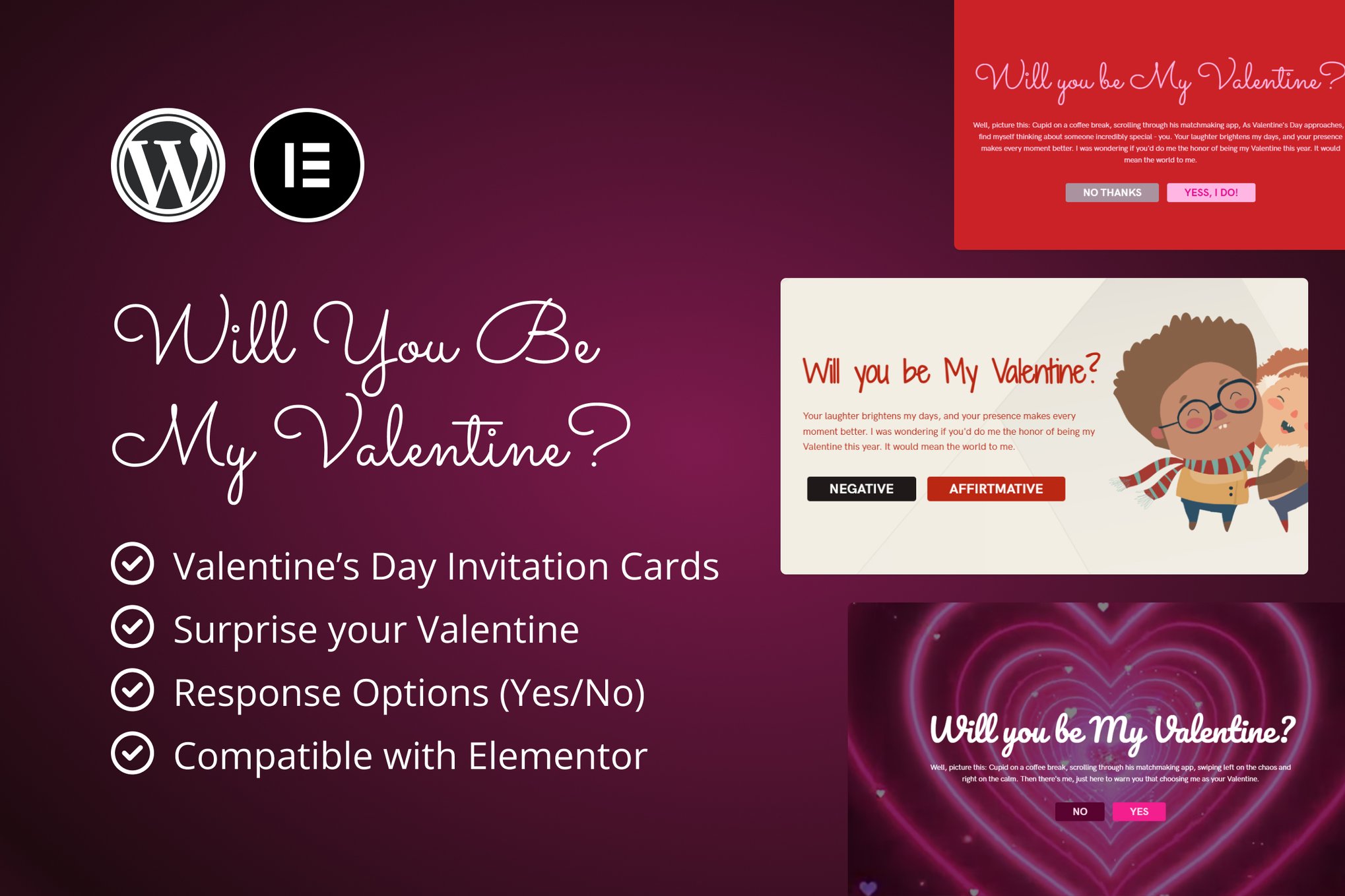 Valentine’S Day Invitations For Elementor