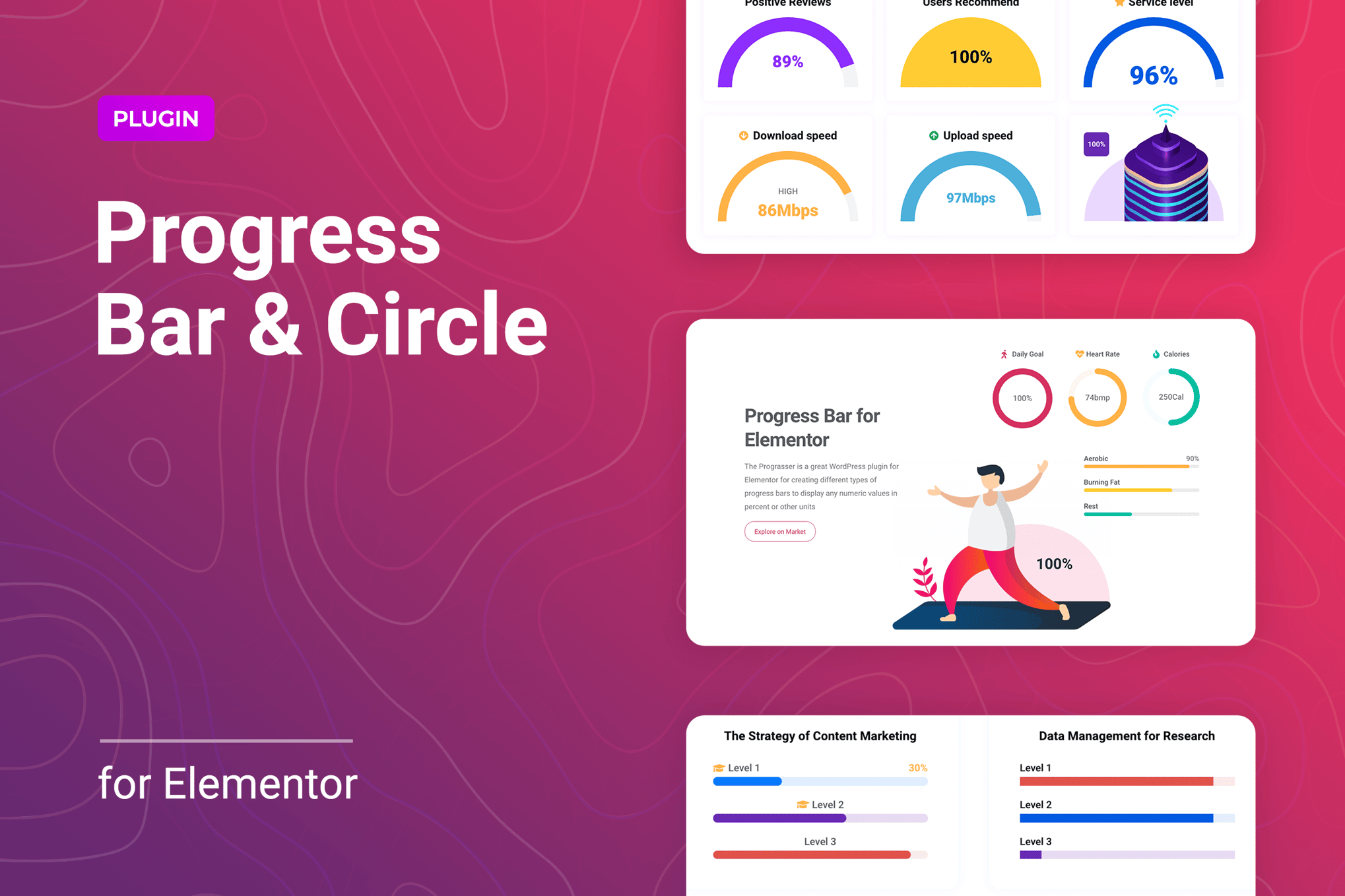 Progress Bar And Progress Circle For Elementor