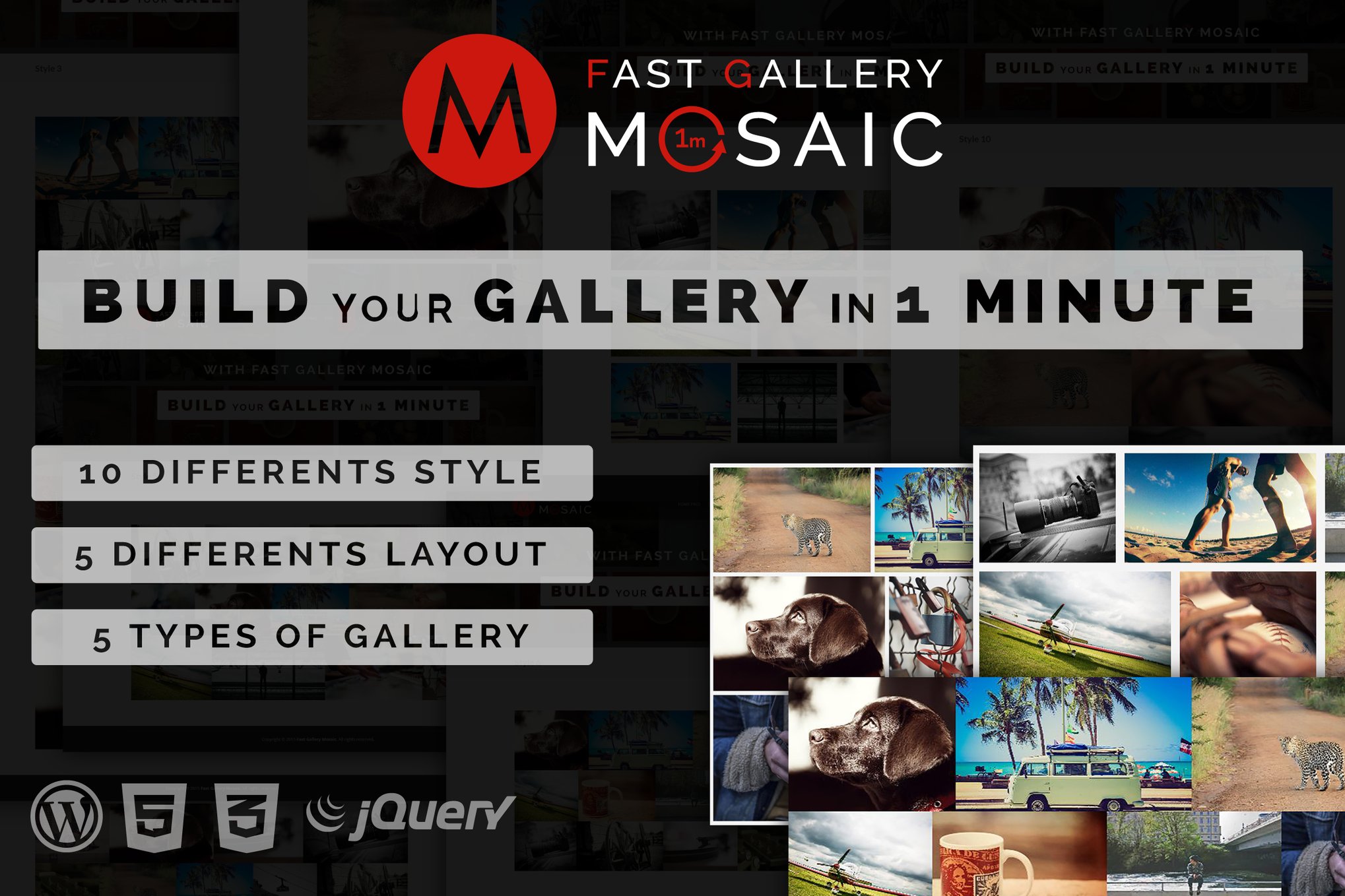 Fast Gallery Mosaic – Wordpress Plugin