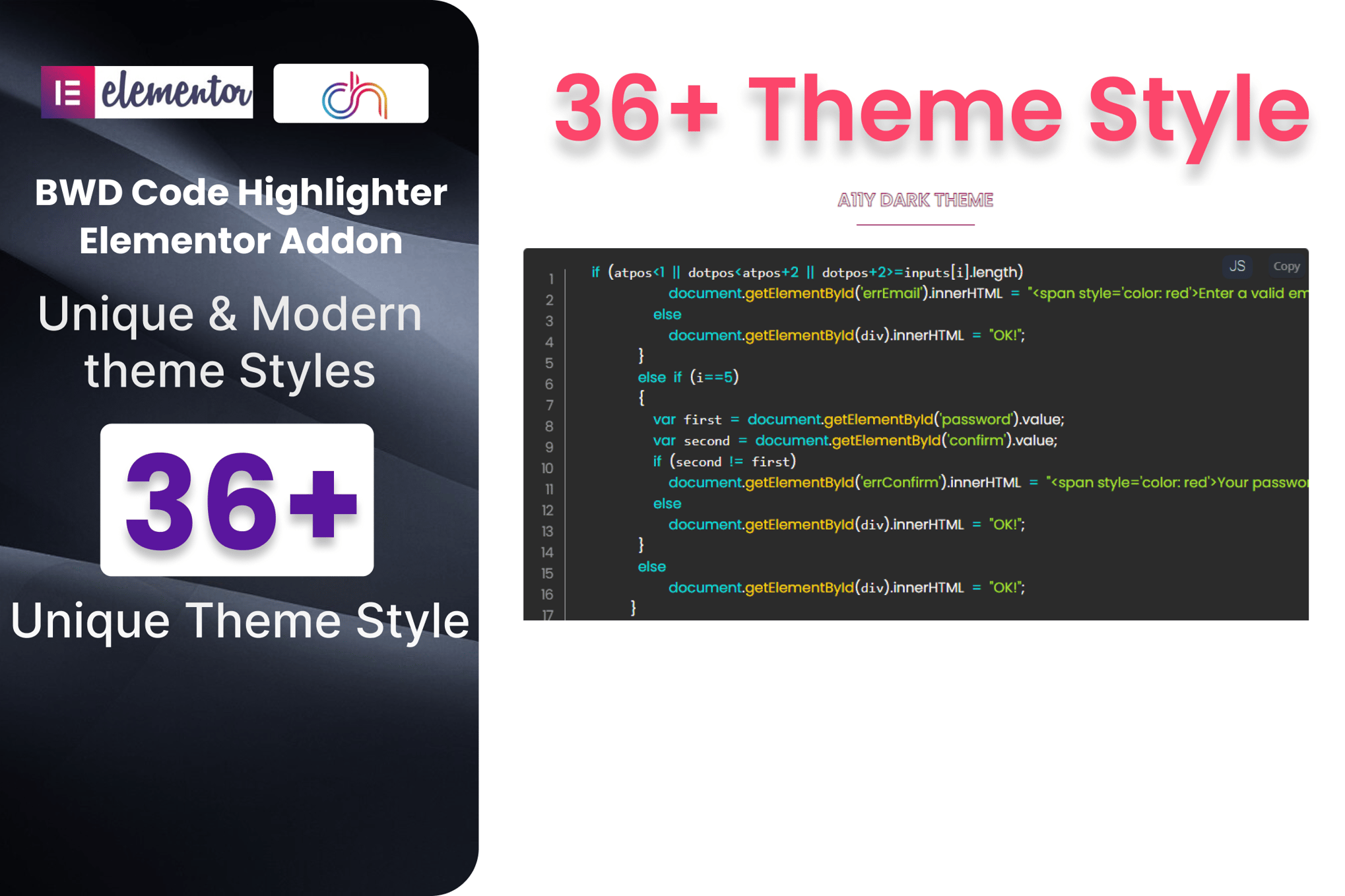 Code Highlighter Addon For Elementor