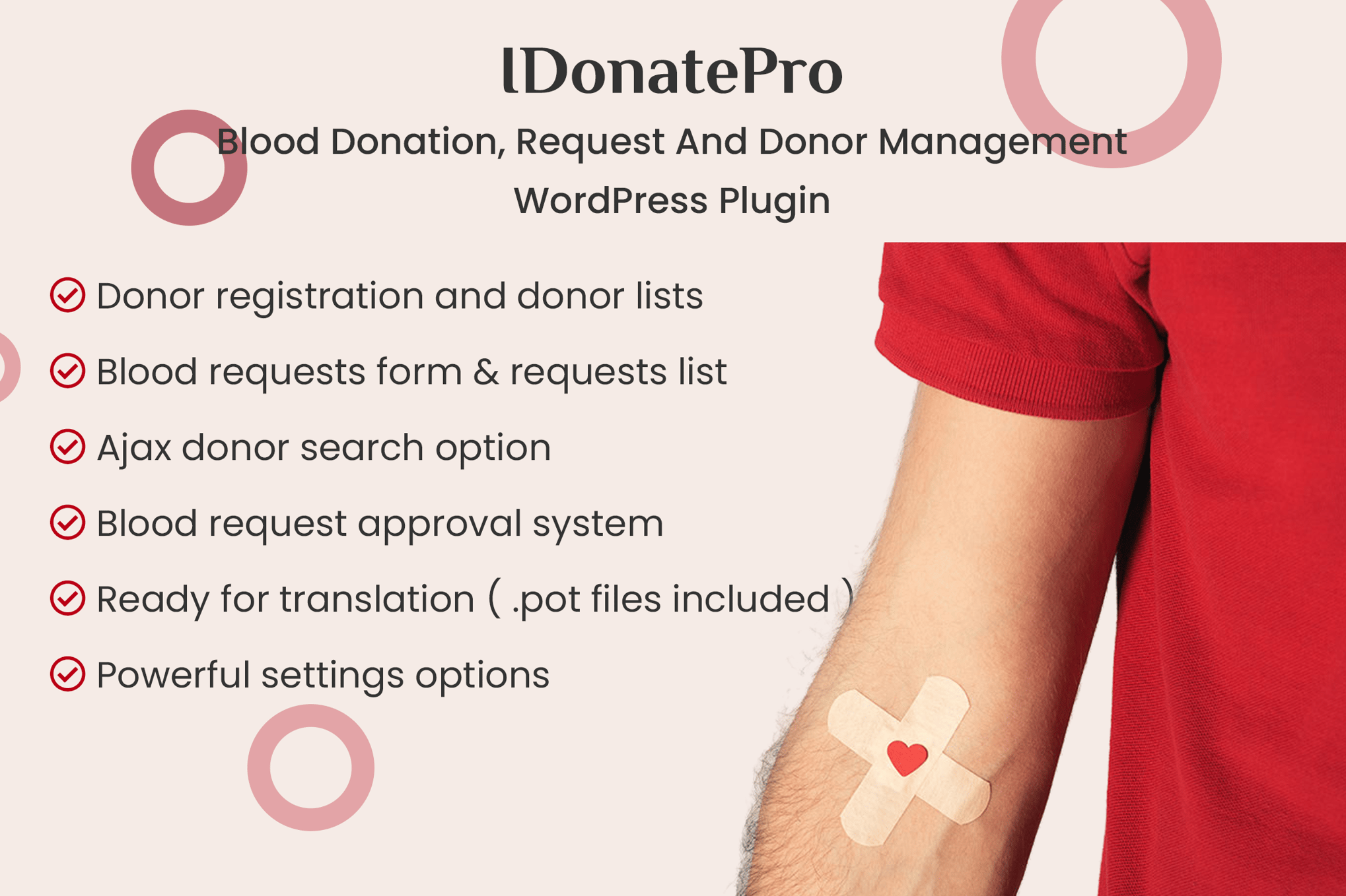 Idonatepro – Blood Donation Management Plugin