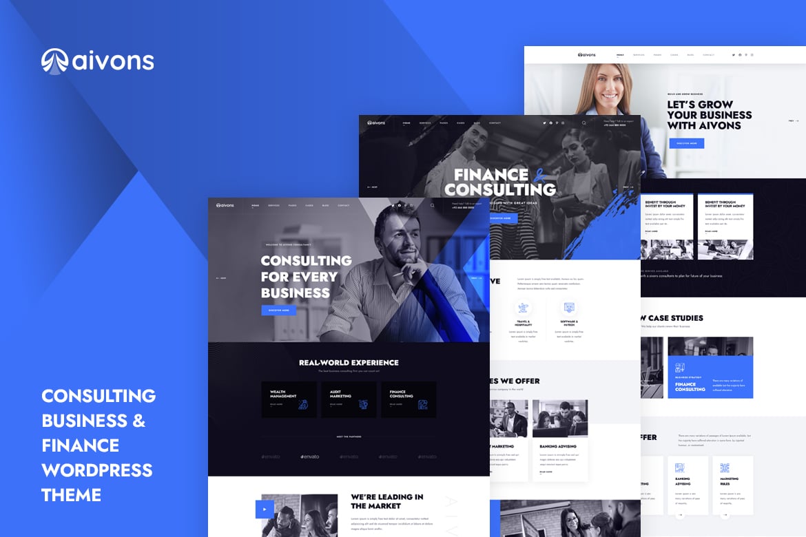 Aivons – Business Consulting Wordpress Theme