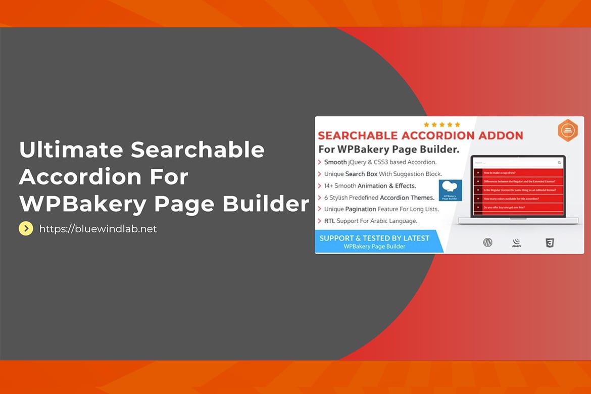 Ultimate Searchable Accordion – Wpbakery Addon