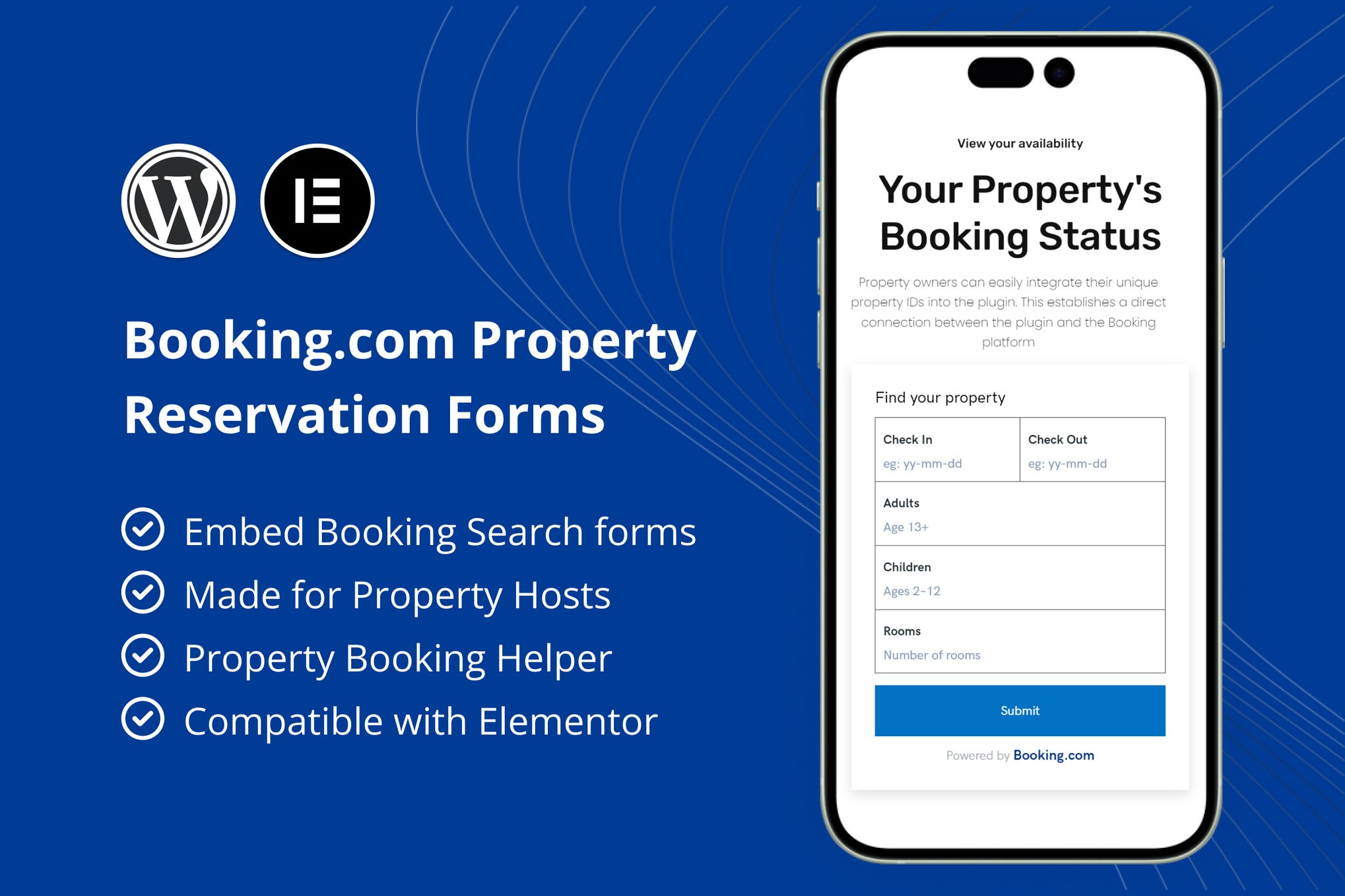 Booking.com Property Reservation Forms For Element