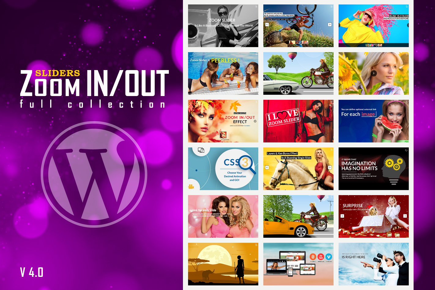 Responsive Zoom In/Out Slider Wordpress Plugin