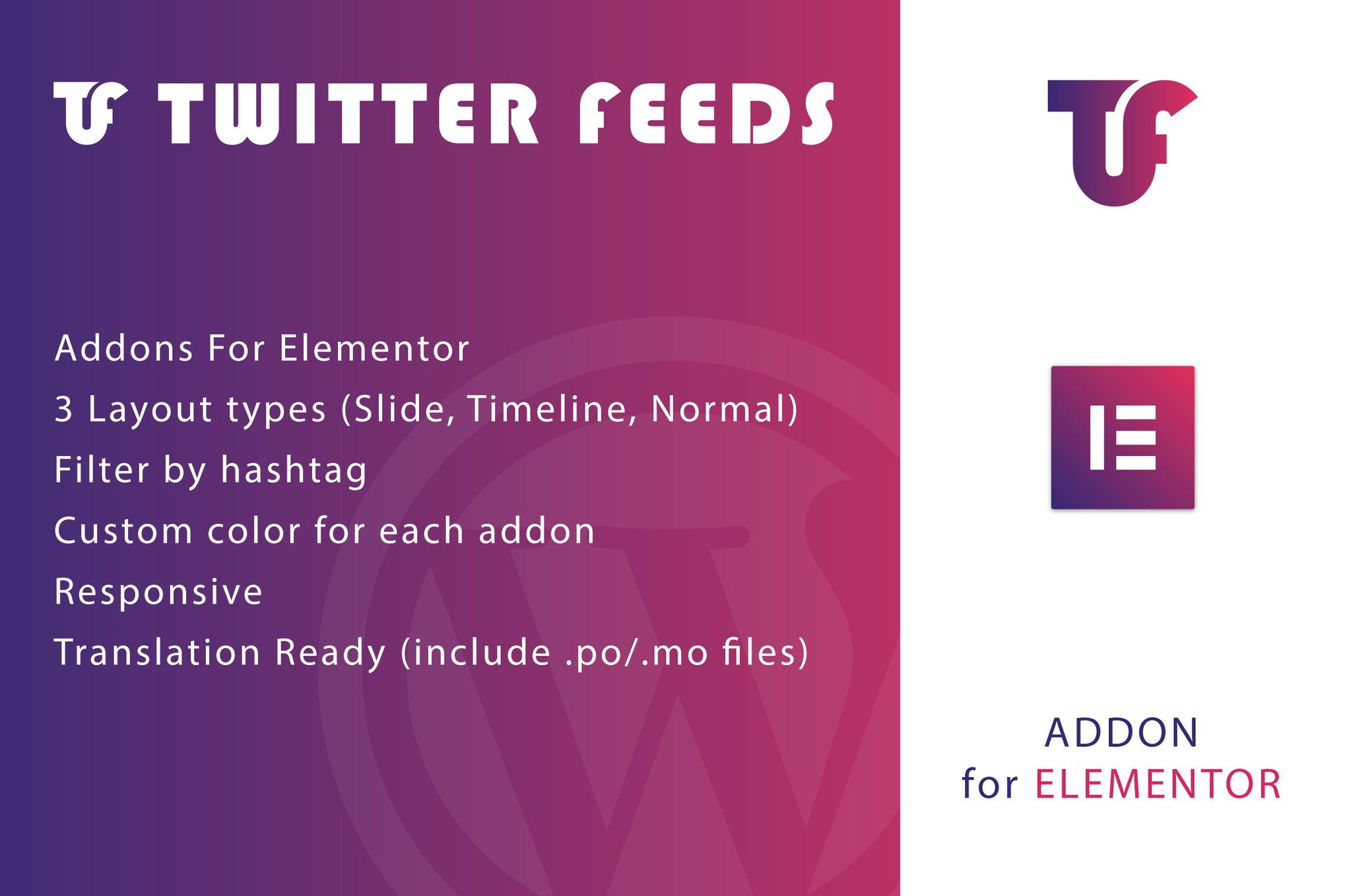 Twitter Feeds For Elementor Wordpress Plugin