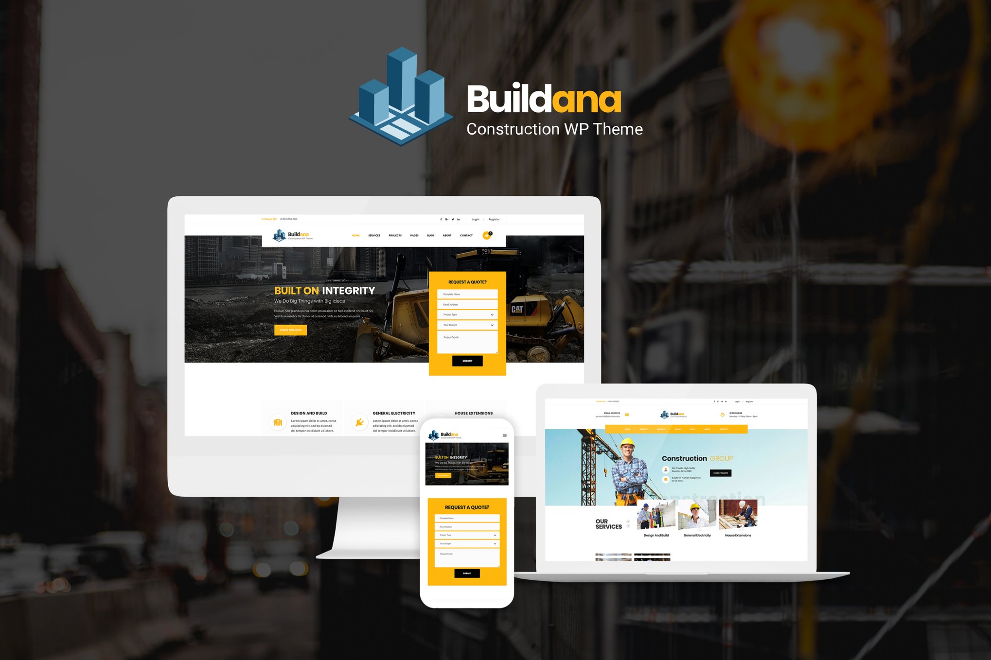 Buildana | Construction & Building Wordpress Theme