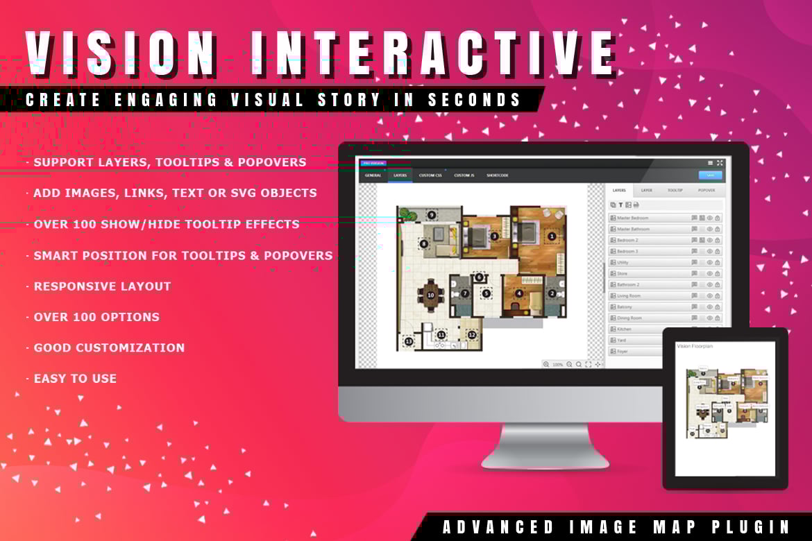 Vision – Interactive Image Map For Wordpress