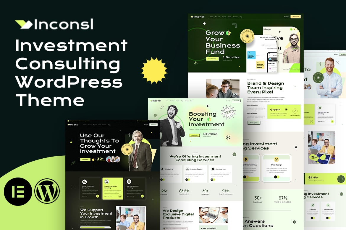 Iconsl – Investment Consulting Wordpress Theme