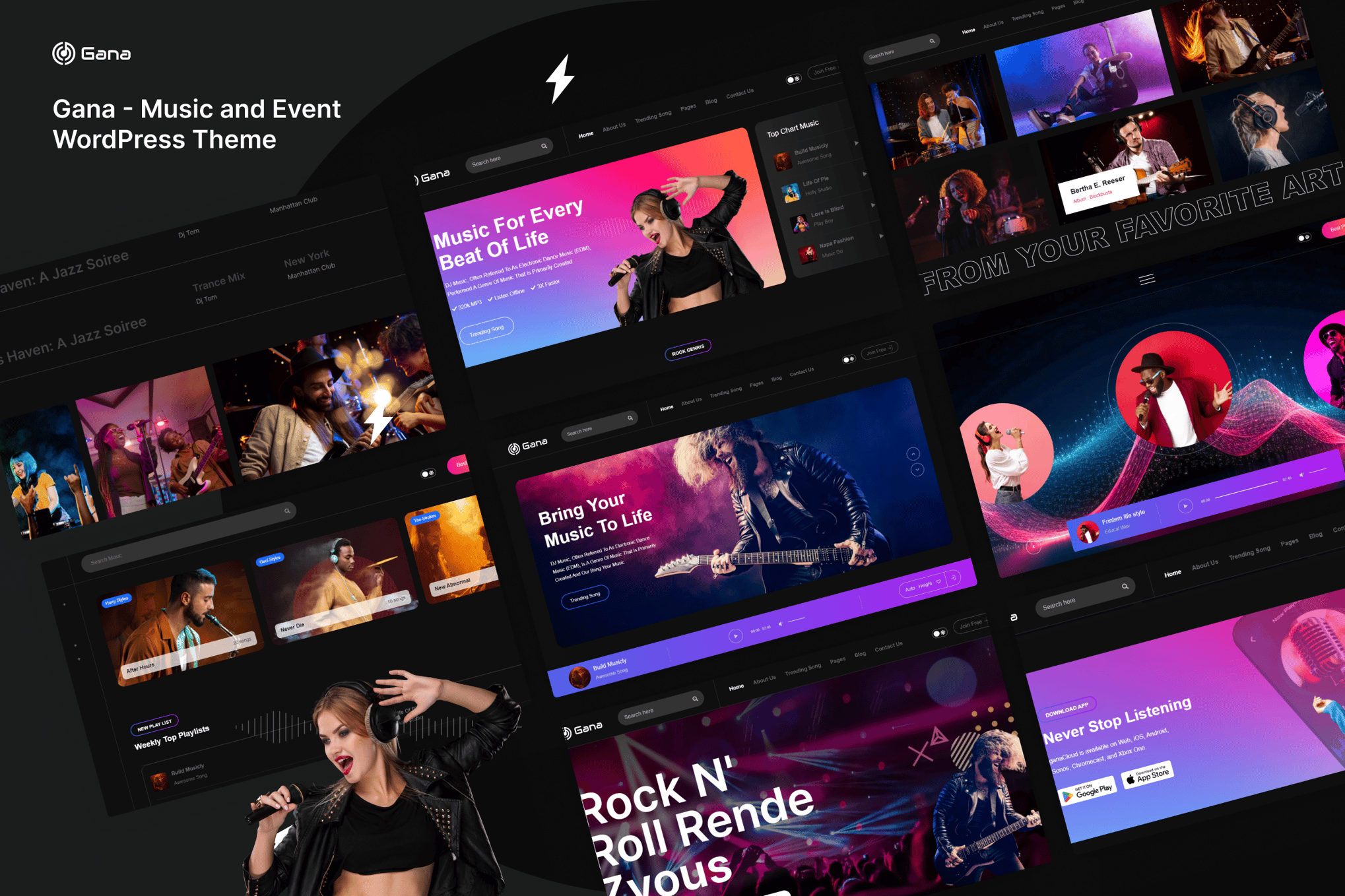 Gana – Music And Event Wordpress Theme