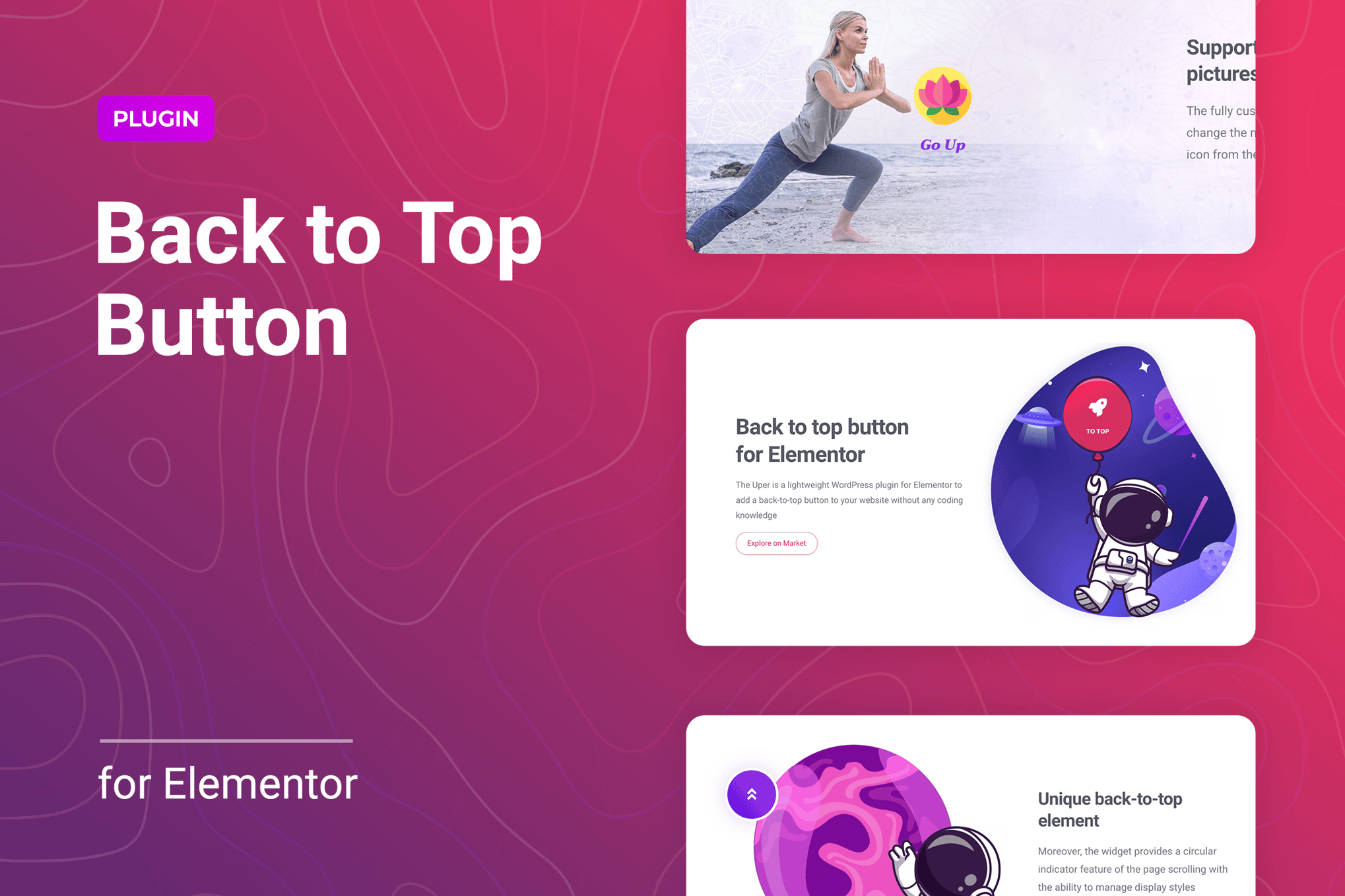 Back To Top Button For Elementor