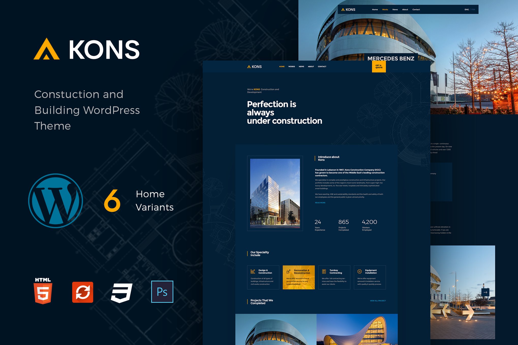 Kons – Construction Wordpress Theme