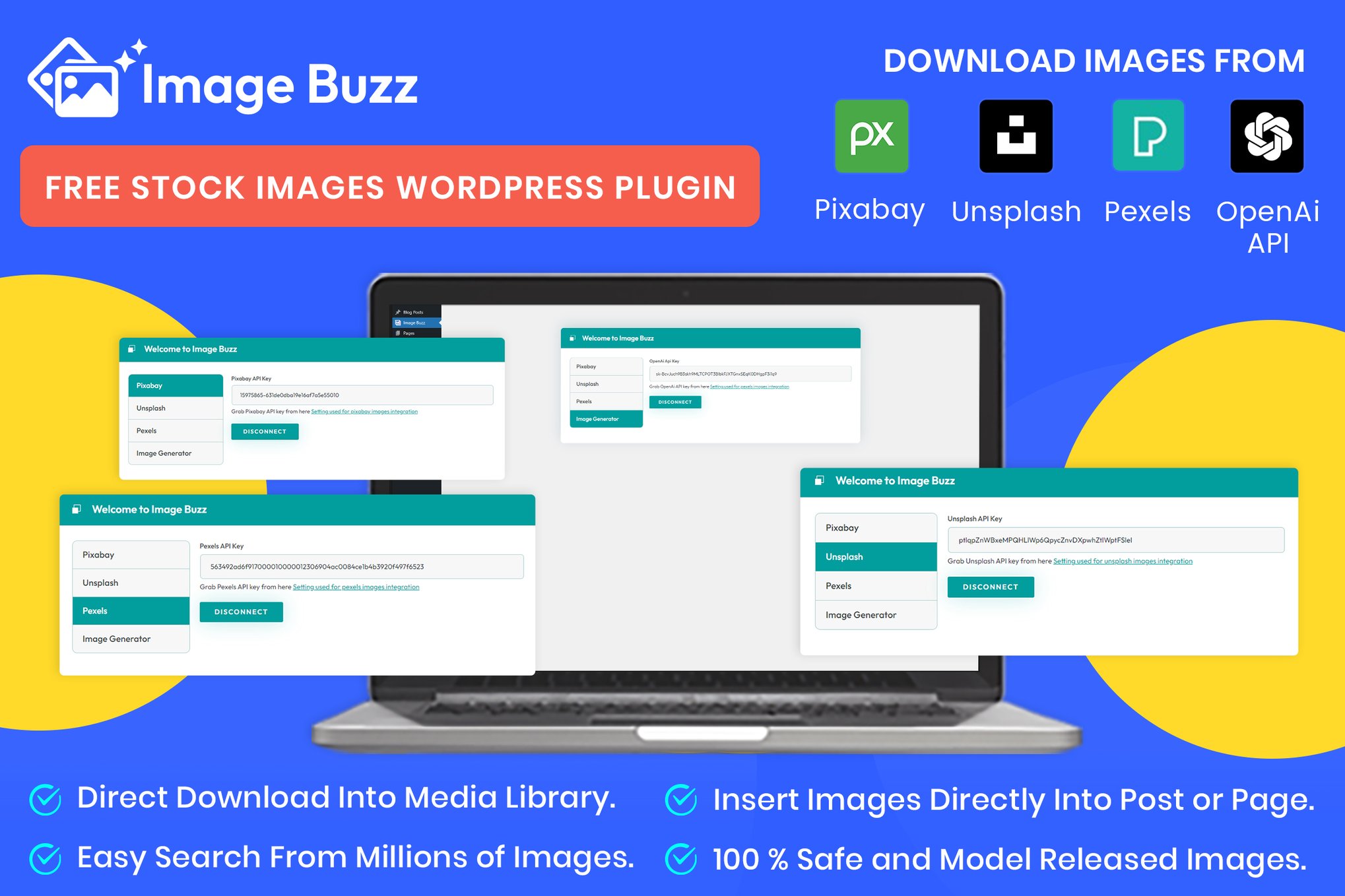 Image Buzz – Free Stock Images Wordpress Plugin