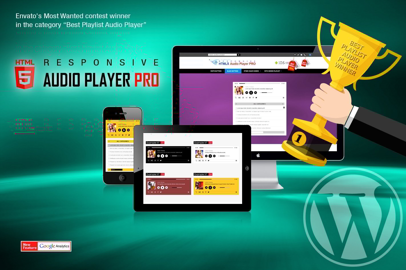 Responsive Html5 Audio Player Pro Wordpress Plugin