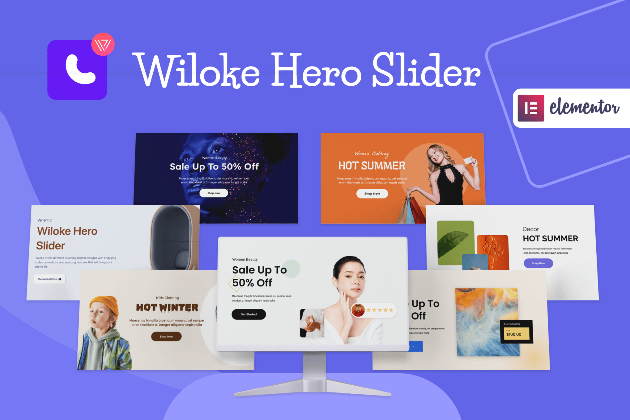 Wiloke Hero Slider Widget For Elementor
