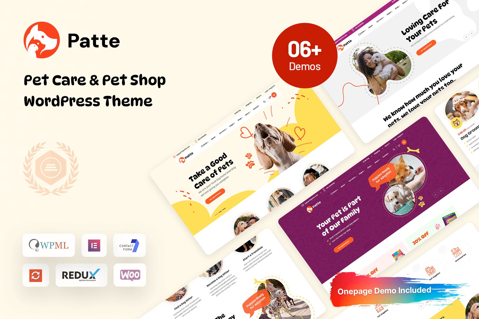 Patte – Pet Care & Pet Shop Wordpress Theme