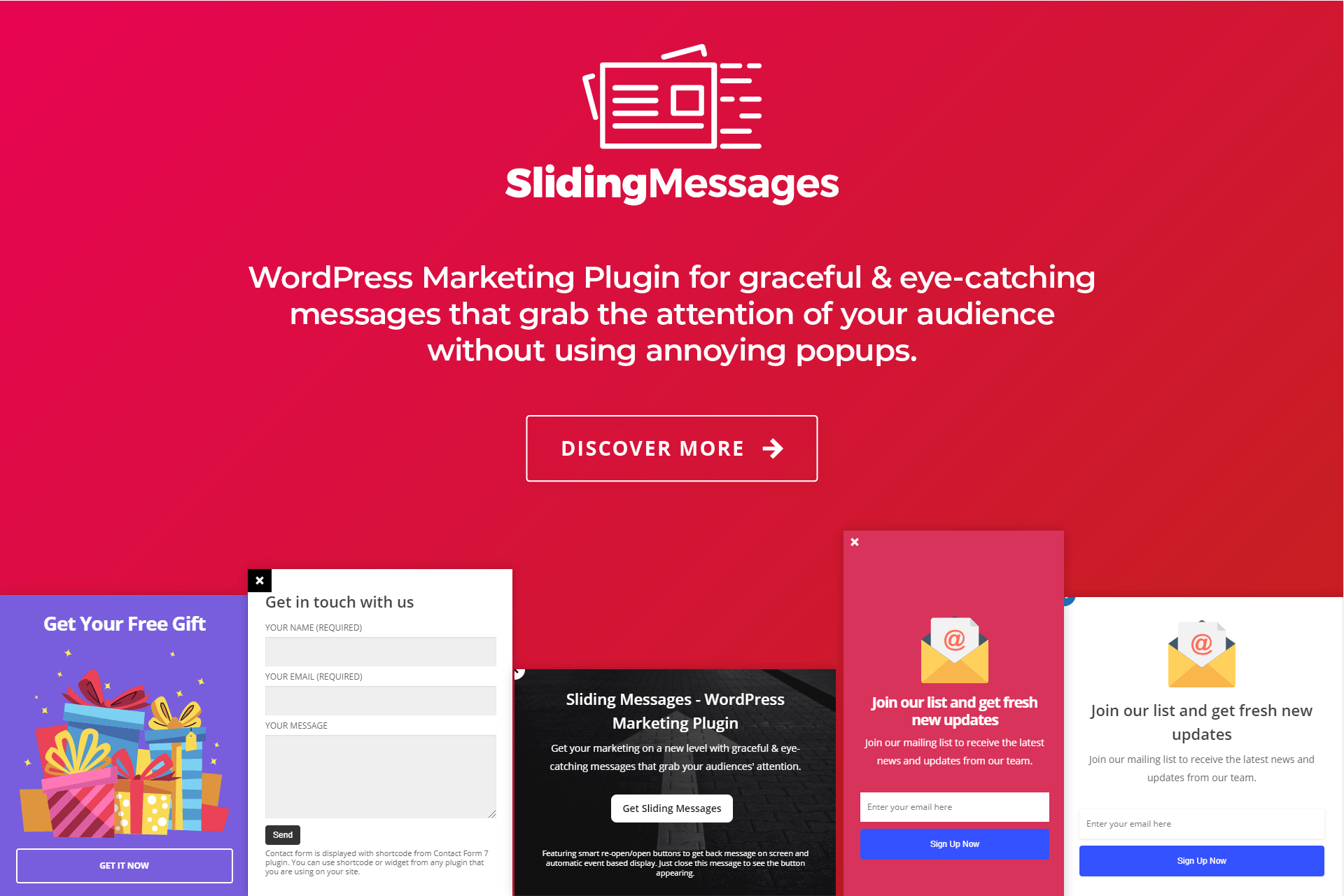 Wordpress Marketing Plugin – Sliding Messages