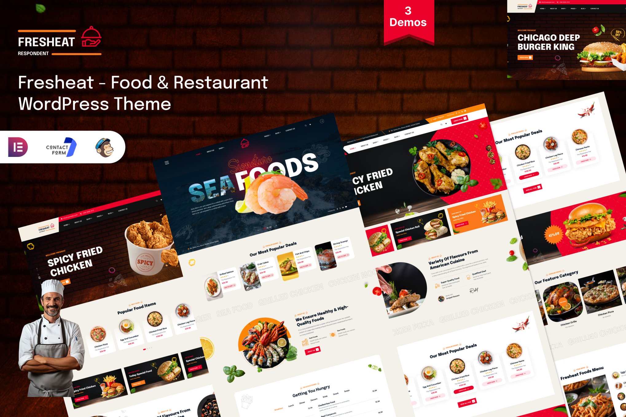 Restaurant & Cafe Wordpress Theme