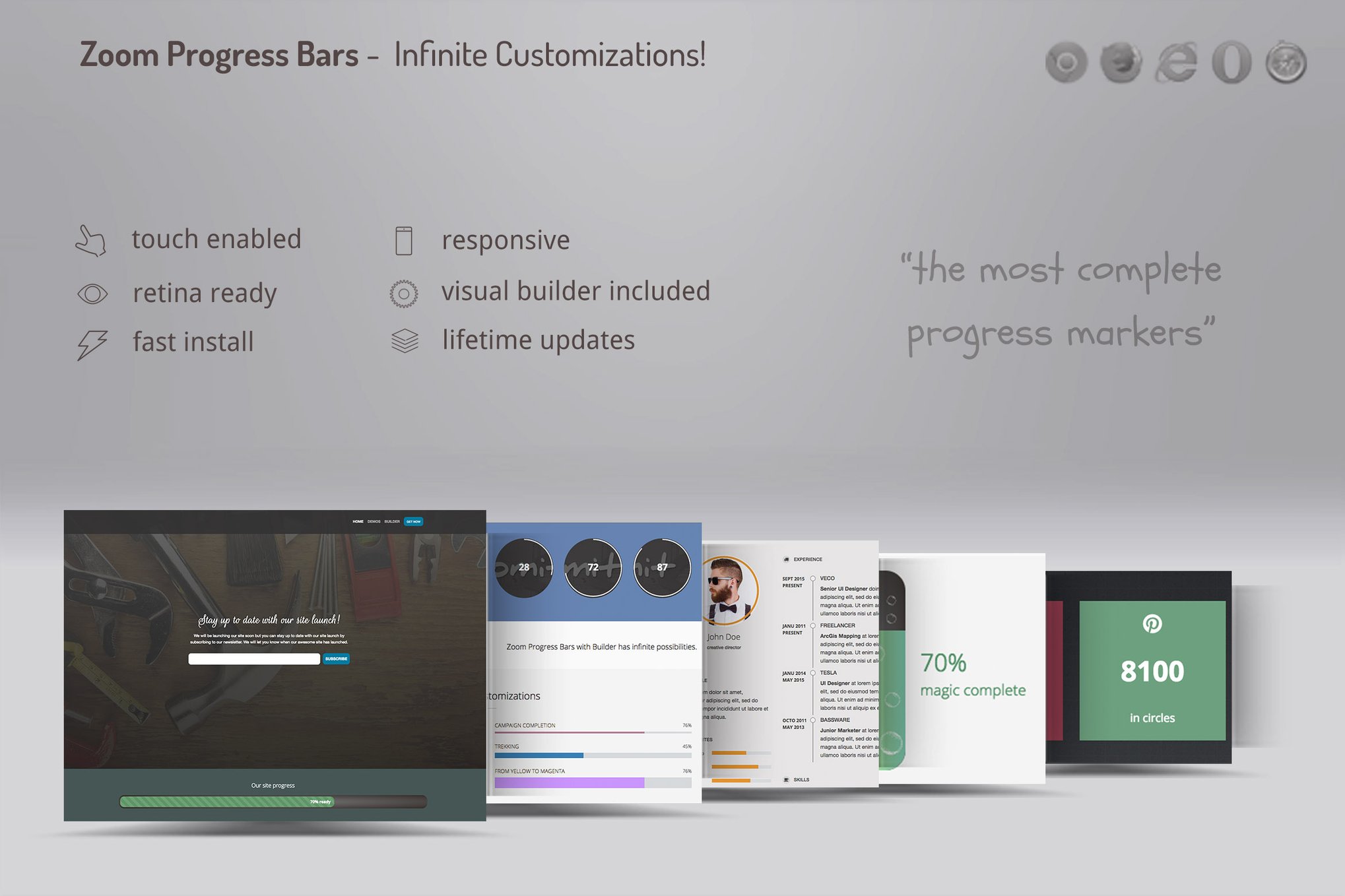 Zoom Progress Bars With Builder Wp Plugin
