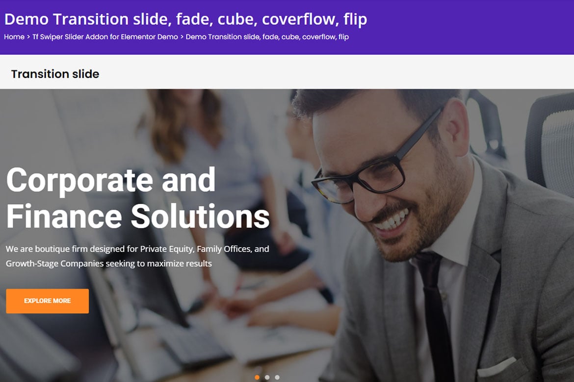 Swiper Slider Widget For Elementor