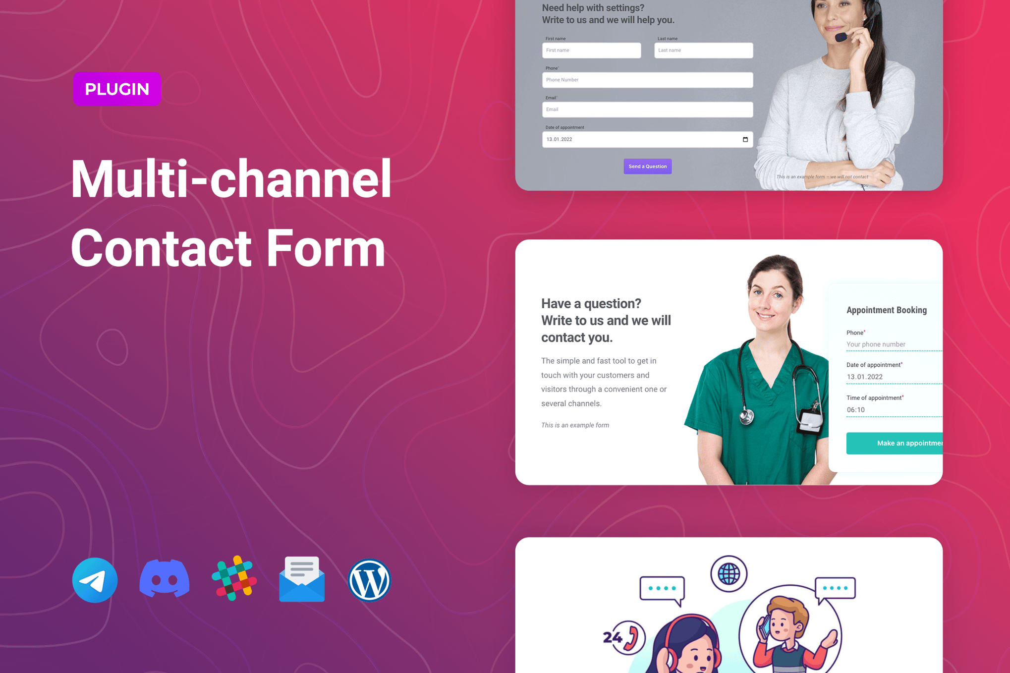 Multichannel Contact Form For Elementor