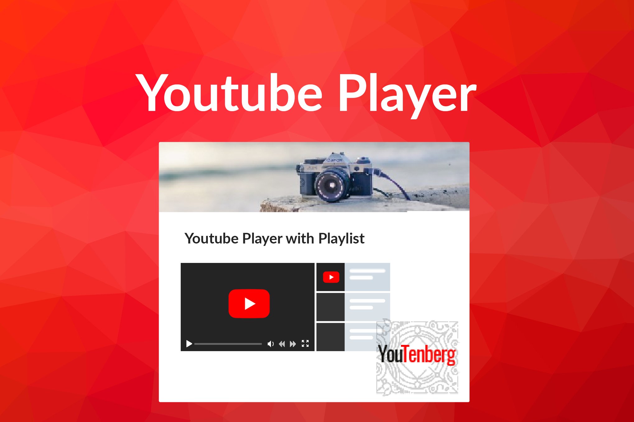Youtenberg – Gutenberg Youtube Player With Playlis