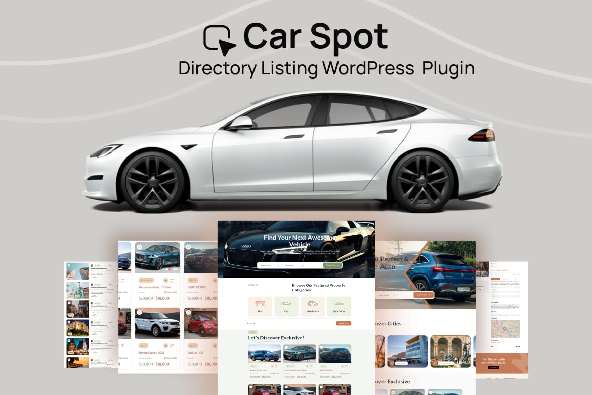 Carspot – Car Directory Listing Wordpress Plugin