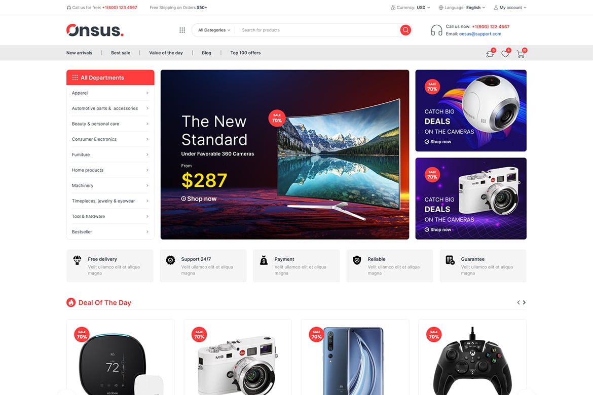 Onsus – Electronics E-Commerce Wordpress Theme