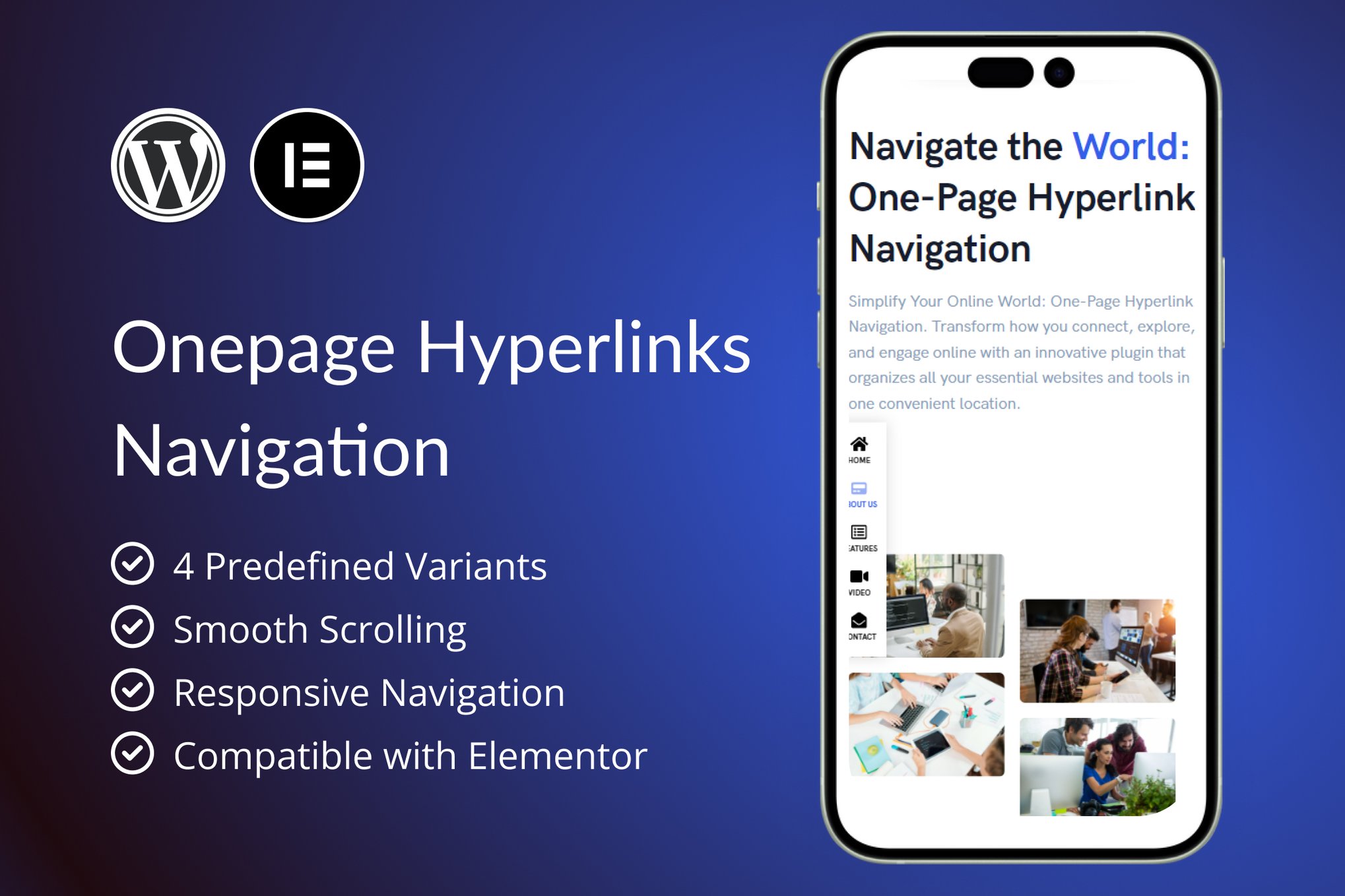 Onepage Hyperlinks Navigation
