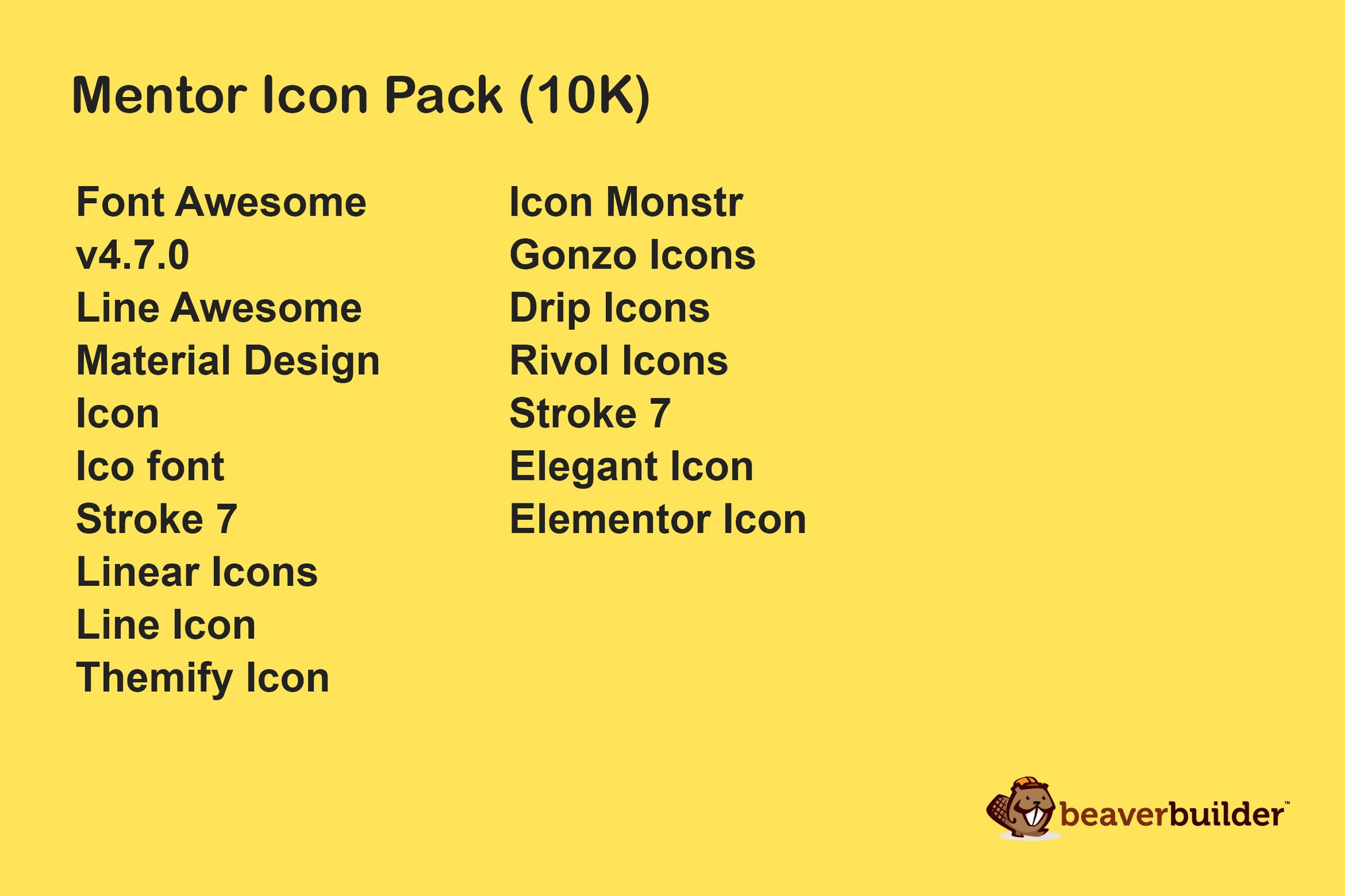Mentor Icon Pack For Beaver Page Builder