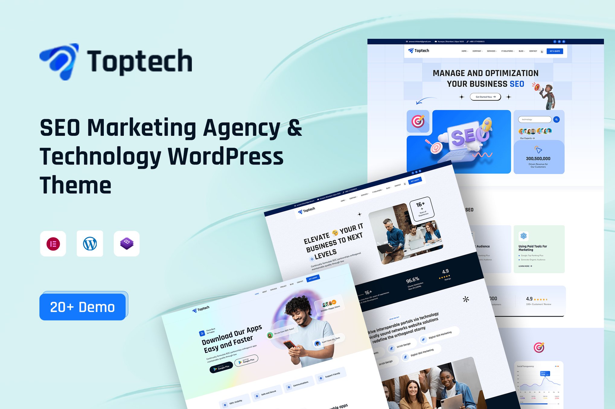 Toptech – Technology & It Solution Wordpress Theme